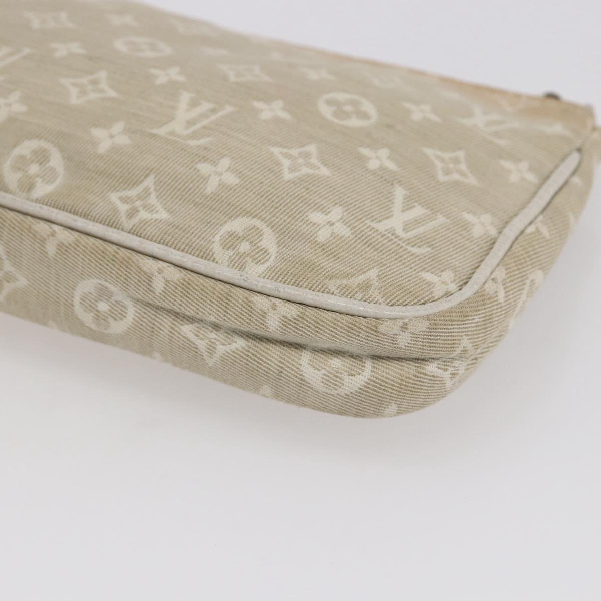 LOUIS VUITTON Mini Lin Mini Pochette Accessoires Pouch Dunne Auth 153515A