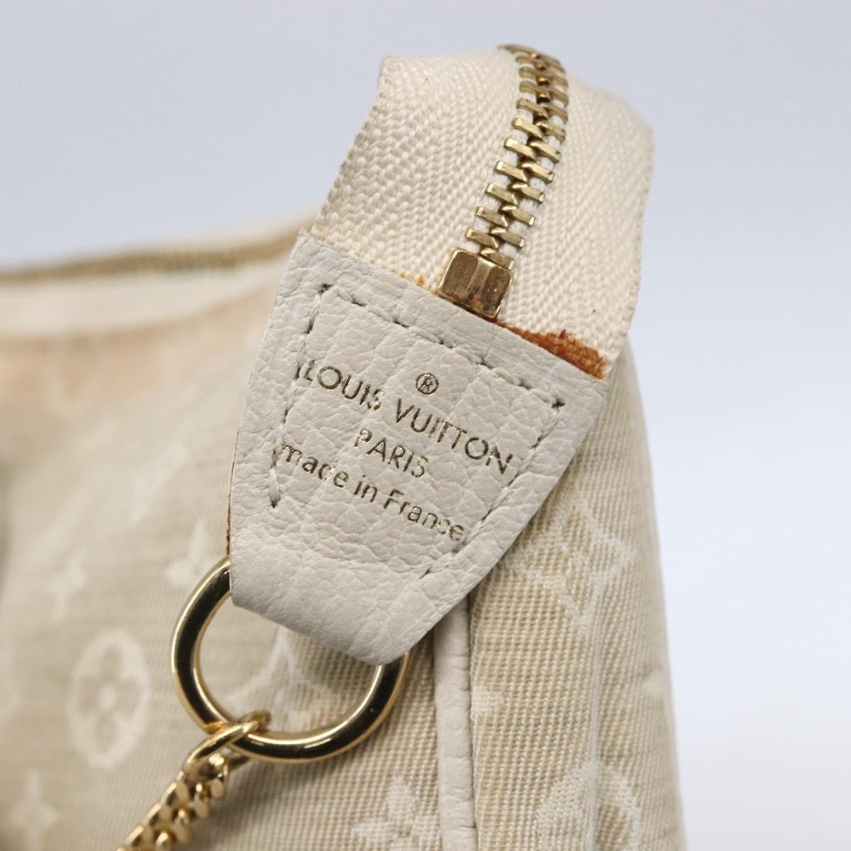LOUIS VUITTON Mini Lin Mini Pochette Accessoires Pouch Dunne Auth 153515A