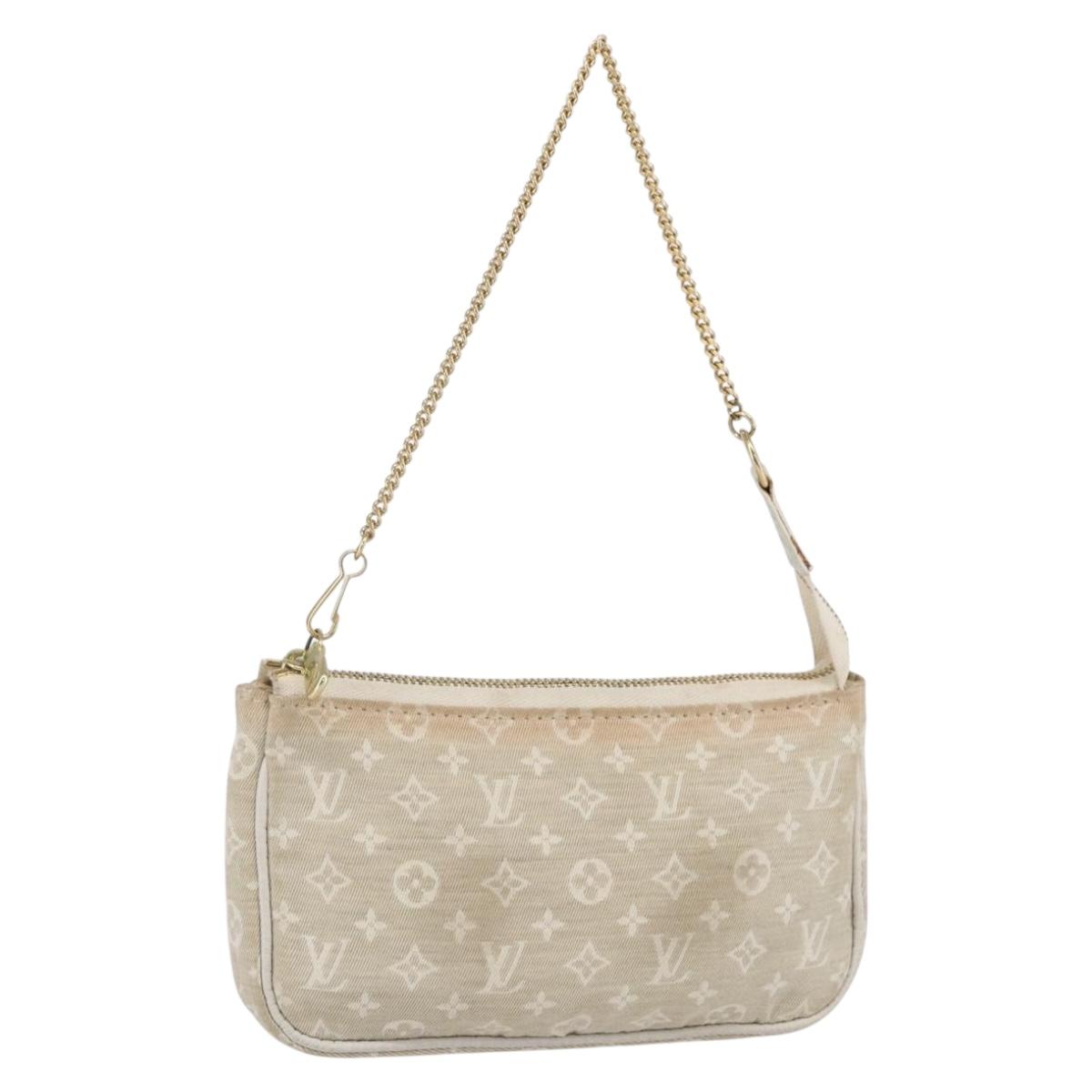 LOUIS VUITTON Mini Lin Mini Pochette Accessoires Pouch Dunne Auth 153515A