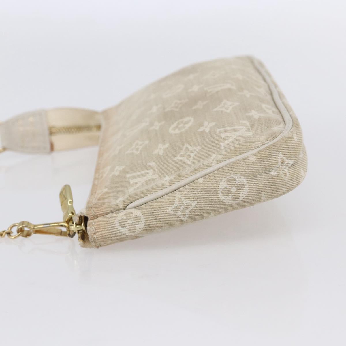 LOUIS VUITTON Mini Lin Mini Pochette Accessoires Pouch Dunne Auth 153515A