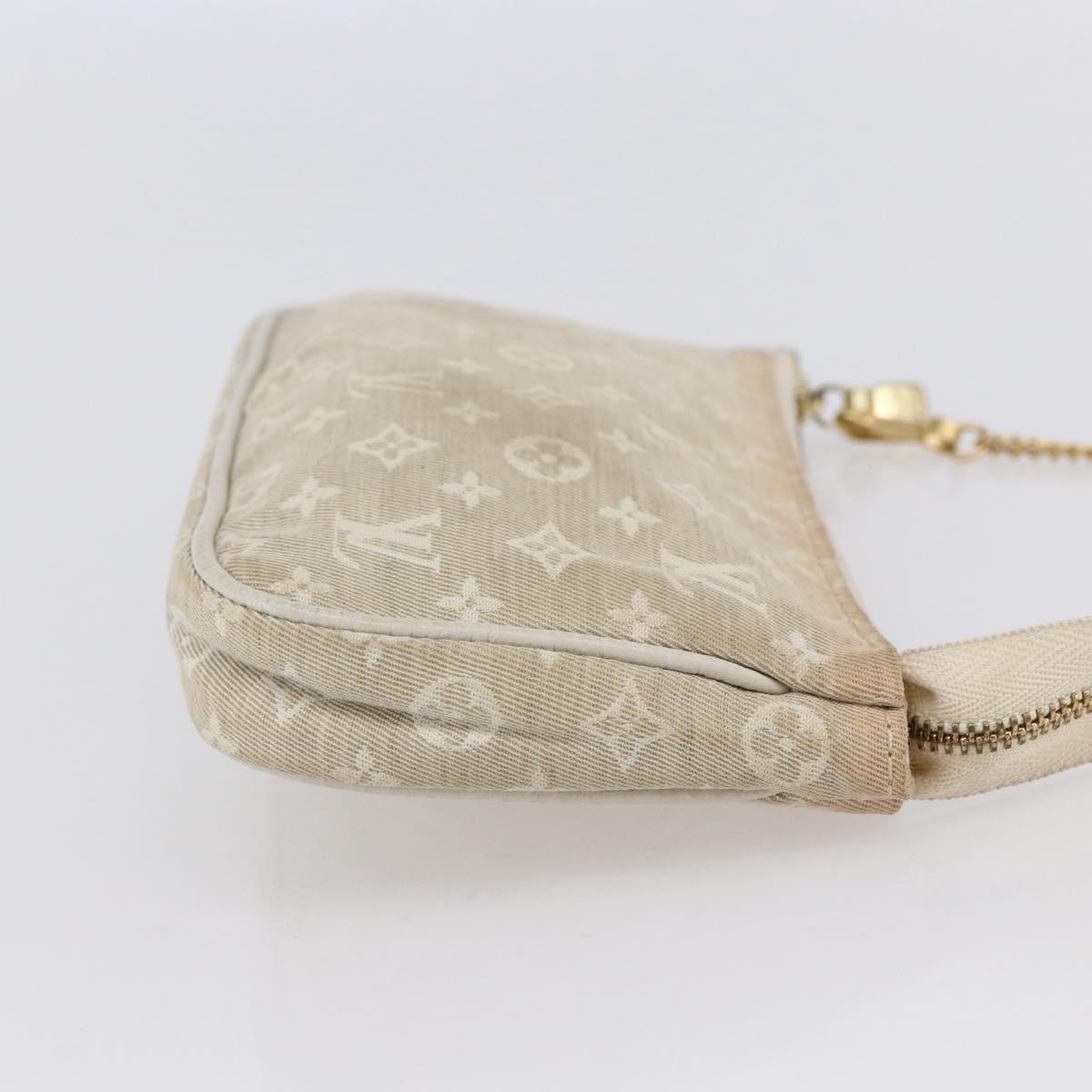 LOUIS VUITTON Mini Lin Mini Pochette Accessoires Pouch Dunne Auth 153515A
