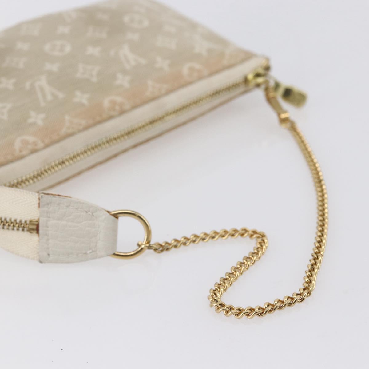 LOUIS VUITTON Mini Lin Mini Pochette Accessoires Pouch Dunne Auth 153515A