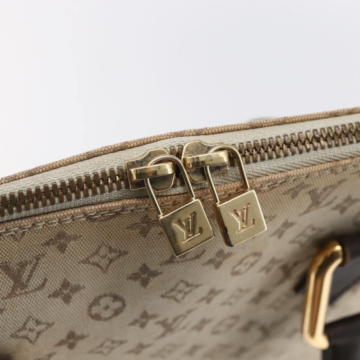 LOUIS VUITTON Monogram Mini Alma Haut Hand Bag Khaki M92203 LV Auth 153516