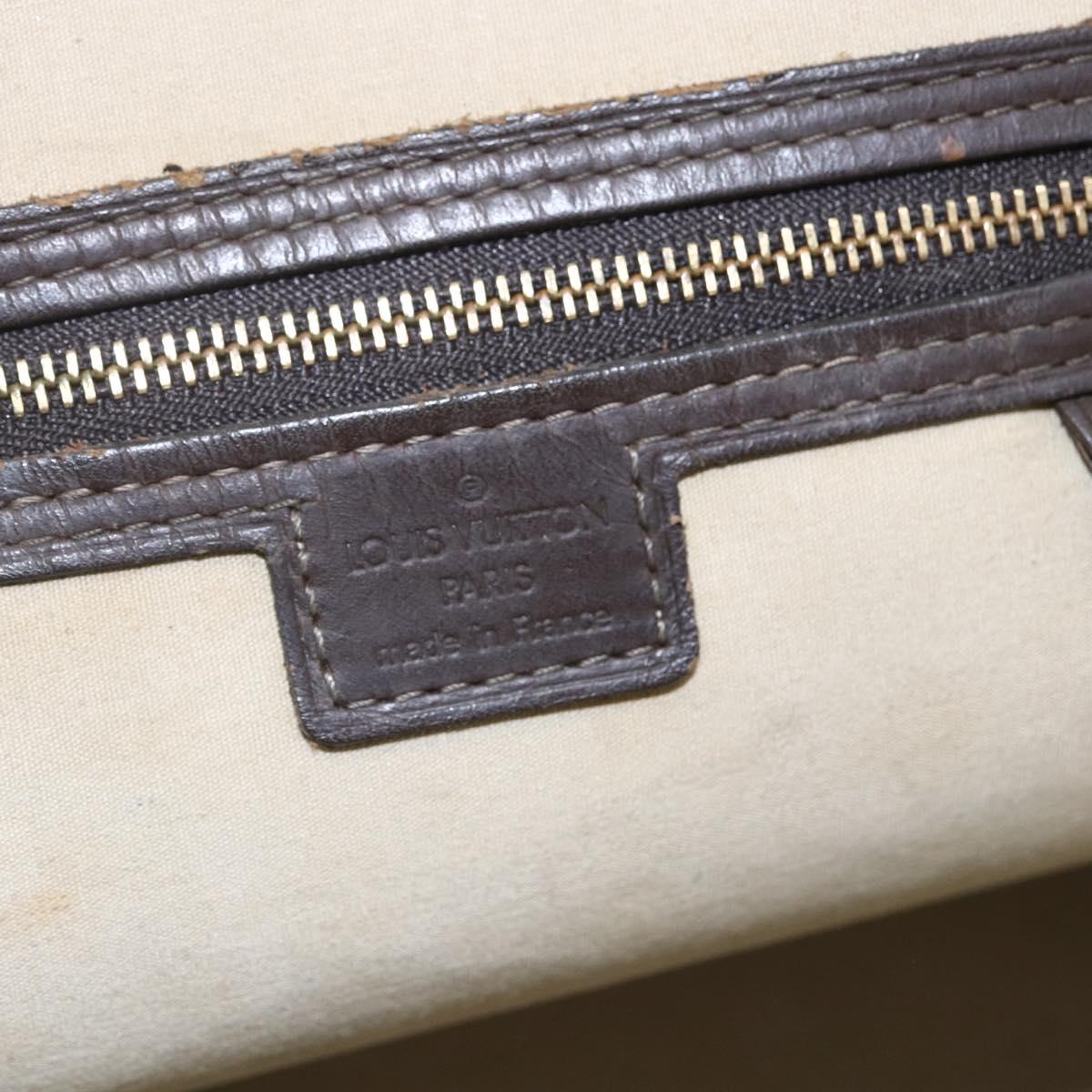 LOUIS VUITTON Monogram Mini Alma Haut Hand Bag Khaki M92203 LV Auth 153516