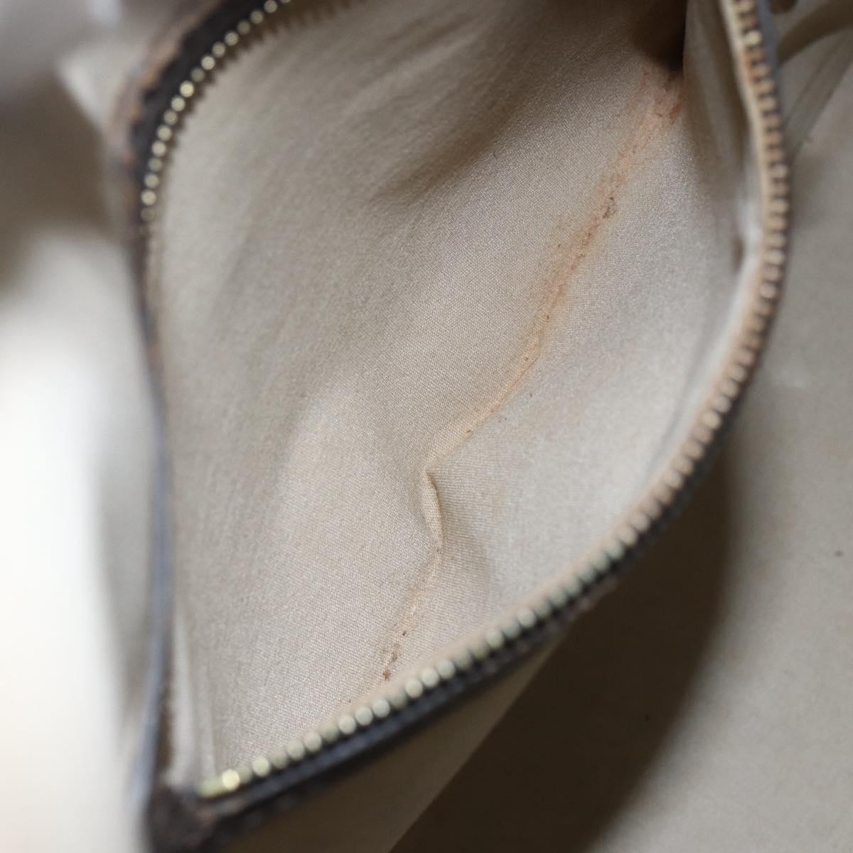 LOUIS VUITTON Monogram Mini Alma Haut Hand Bag Khaki M92203 LV Auth 153516