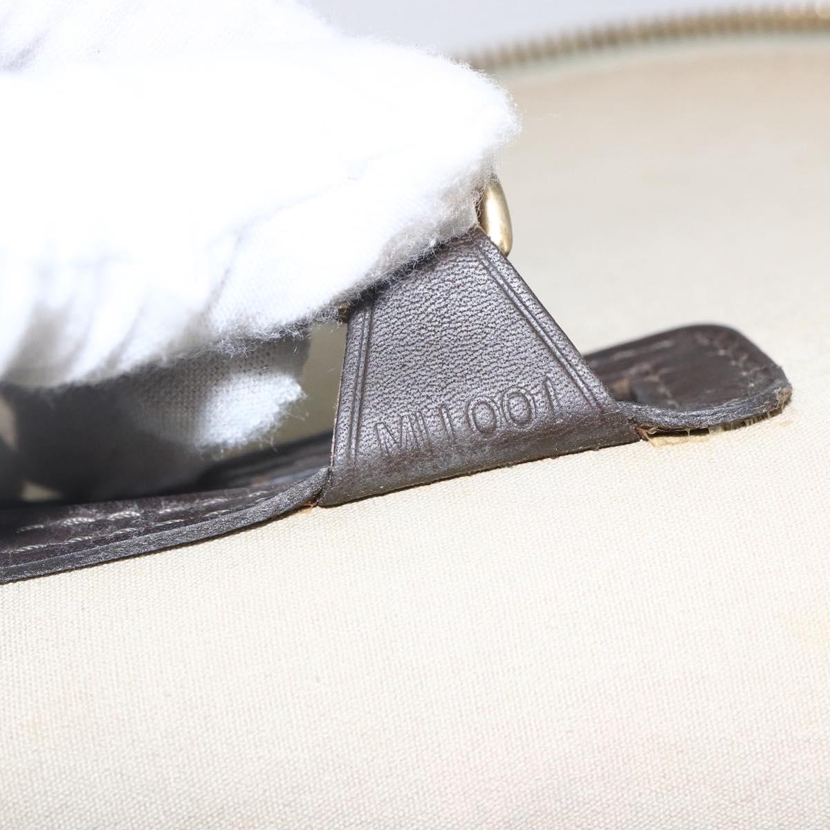 LOUIS VUITTON Monogram Mini Alma Haut Hand Bag Khaki M92203 LV Auth 153516