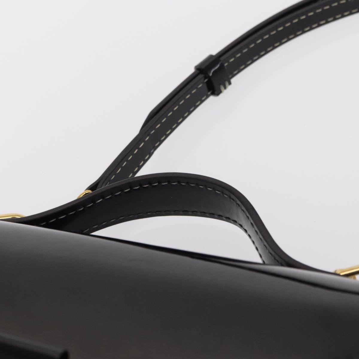 LOUIS VUITTON Vernis Monceau BB Hand Bag 2way Noir Manetic LV Auth 153517