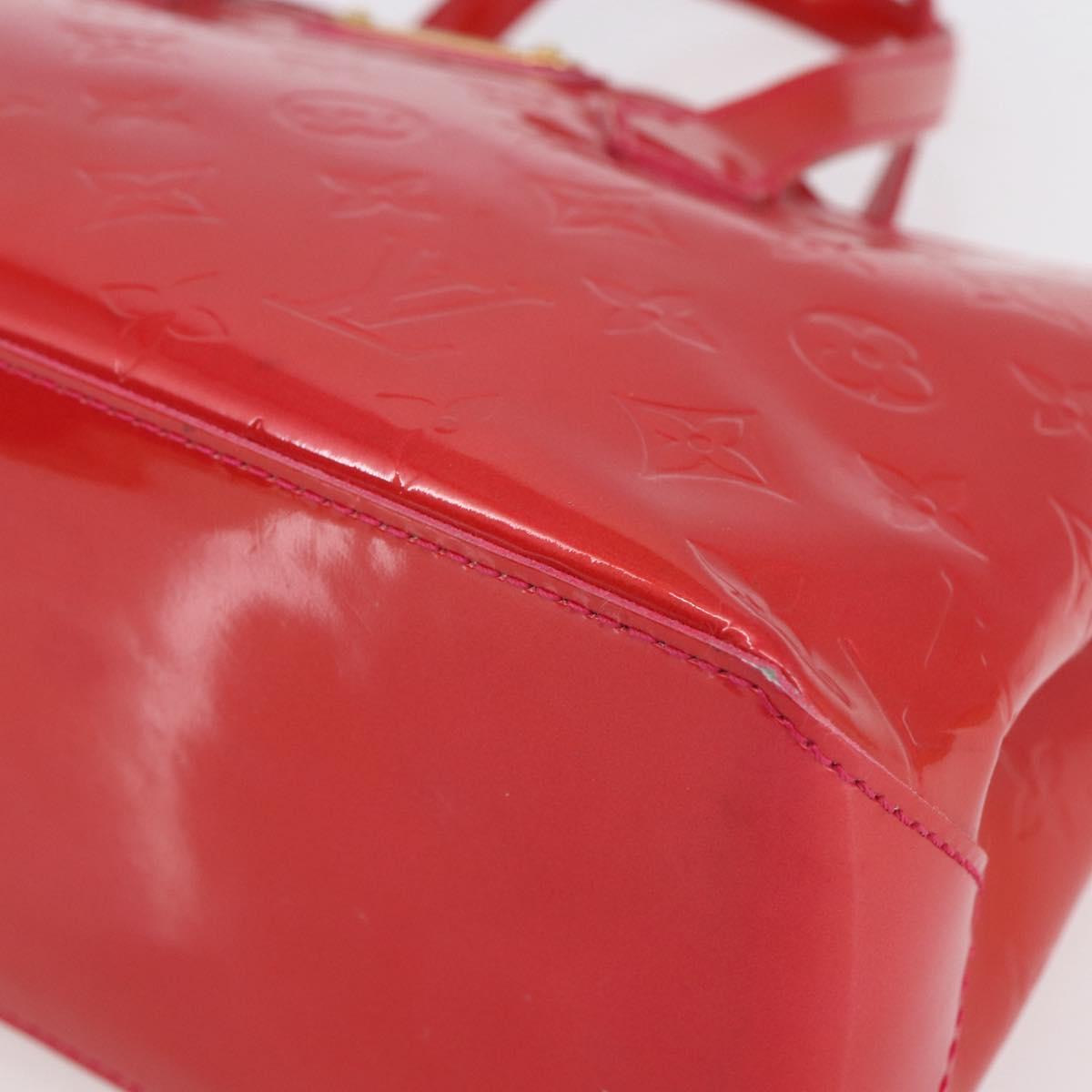 LOUIS VUITTON Monogram Vernis Wilshire PM Bag Rose Pop M93643 LV Auth 153521