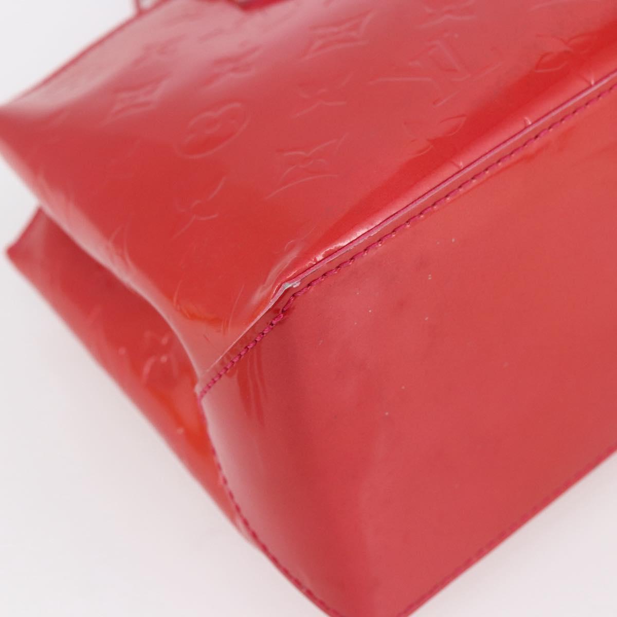 LOUIS VUITTON Monogram Vernis Wilshire PM Bag Rose Pop M93643 LV Auth 153521