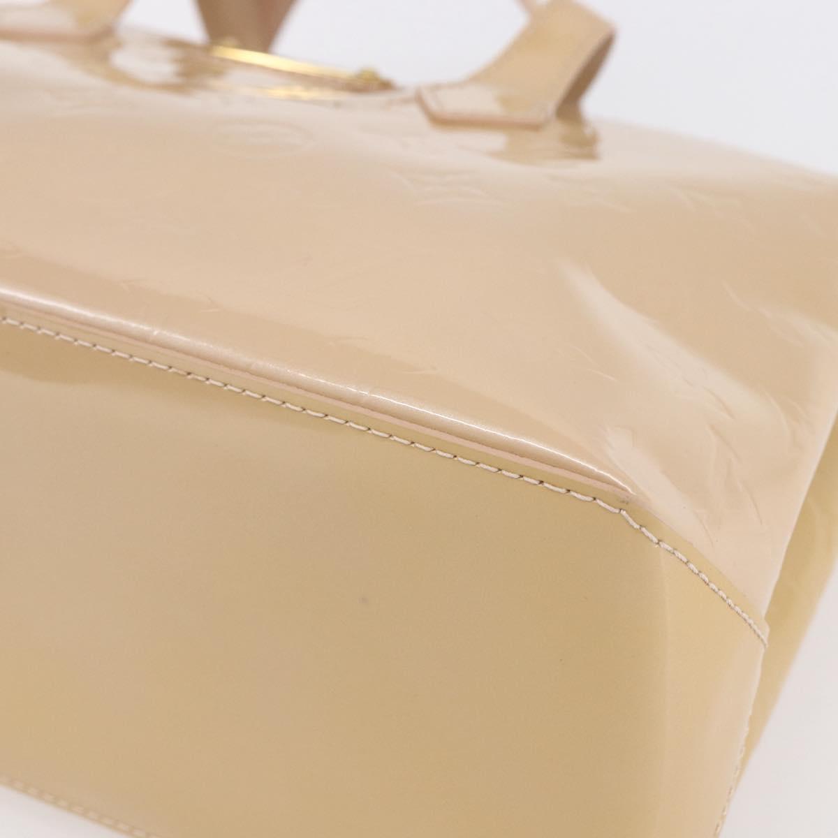 LOUIS VUITTON Vernis Wilshire PM Hand Bag Rose Flow Lantern M91642 Auth 153524