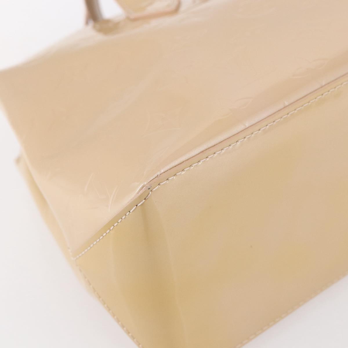 LOUIS VUITTON Vernis Wilshire PM Hand Bag Rose Flow Lantern M91642 Auth 153524