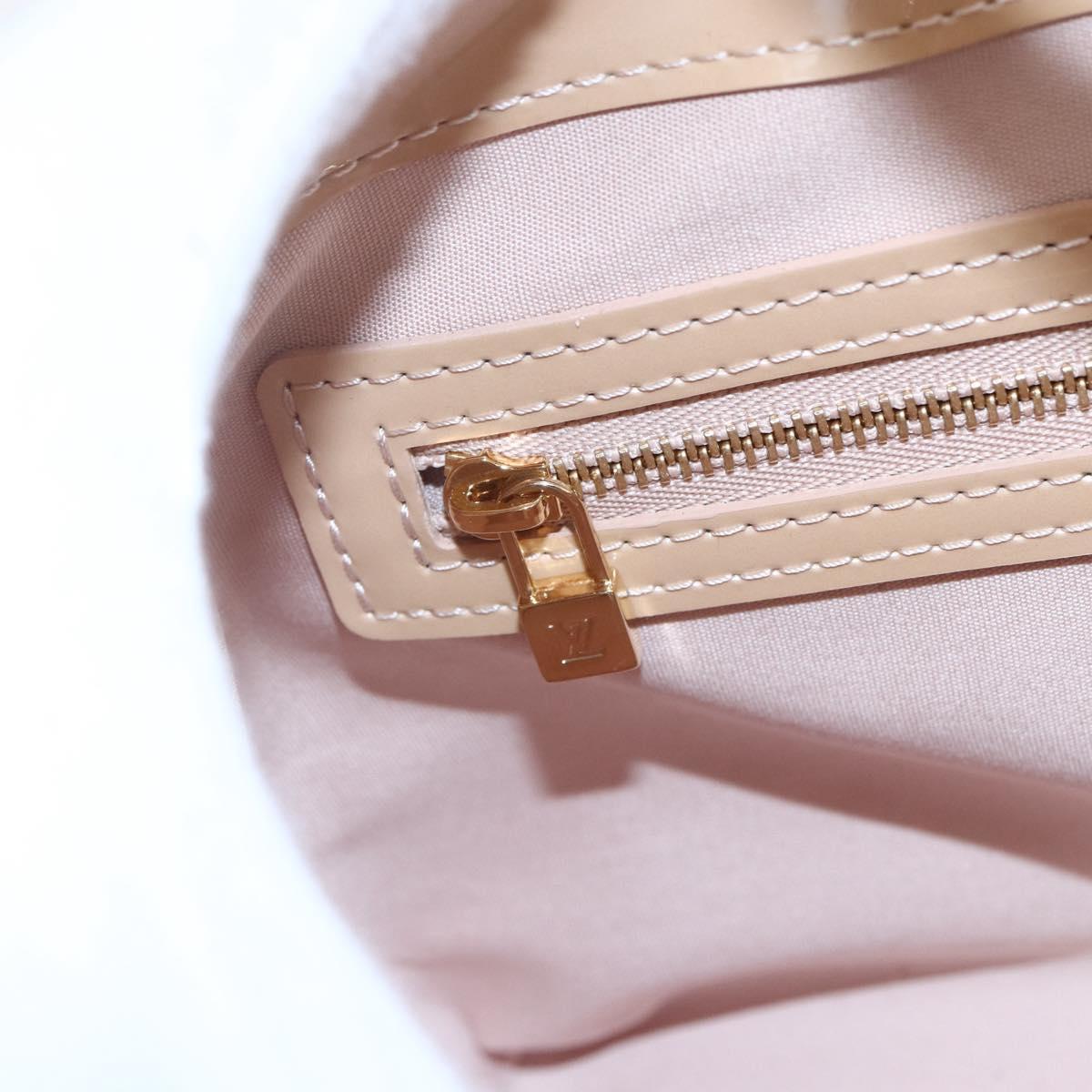 LOUIS VUITTON Vernis Wilshire PM Hand Bag Rose Flow Lantern M91642 Auth 153524