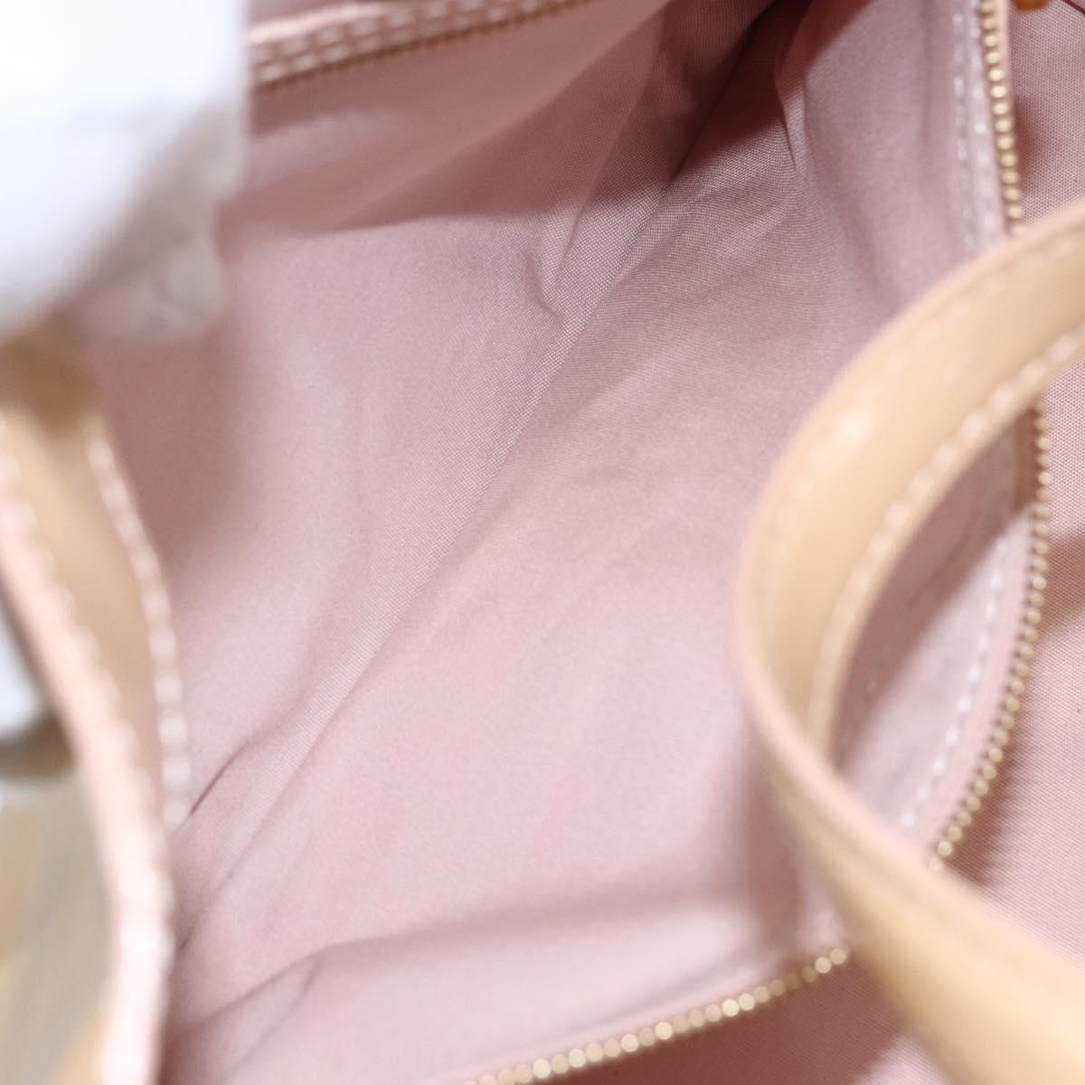 LOUIS VUITTON Vernis Wilshire PM Hand Bag Rose Flow Lantern M91642 Auth 153524