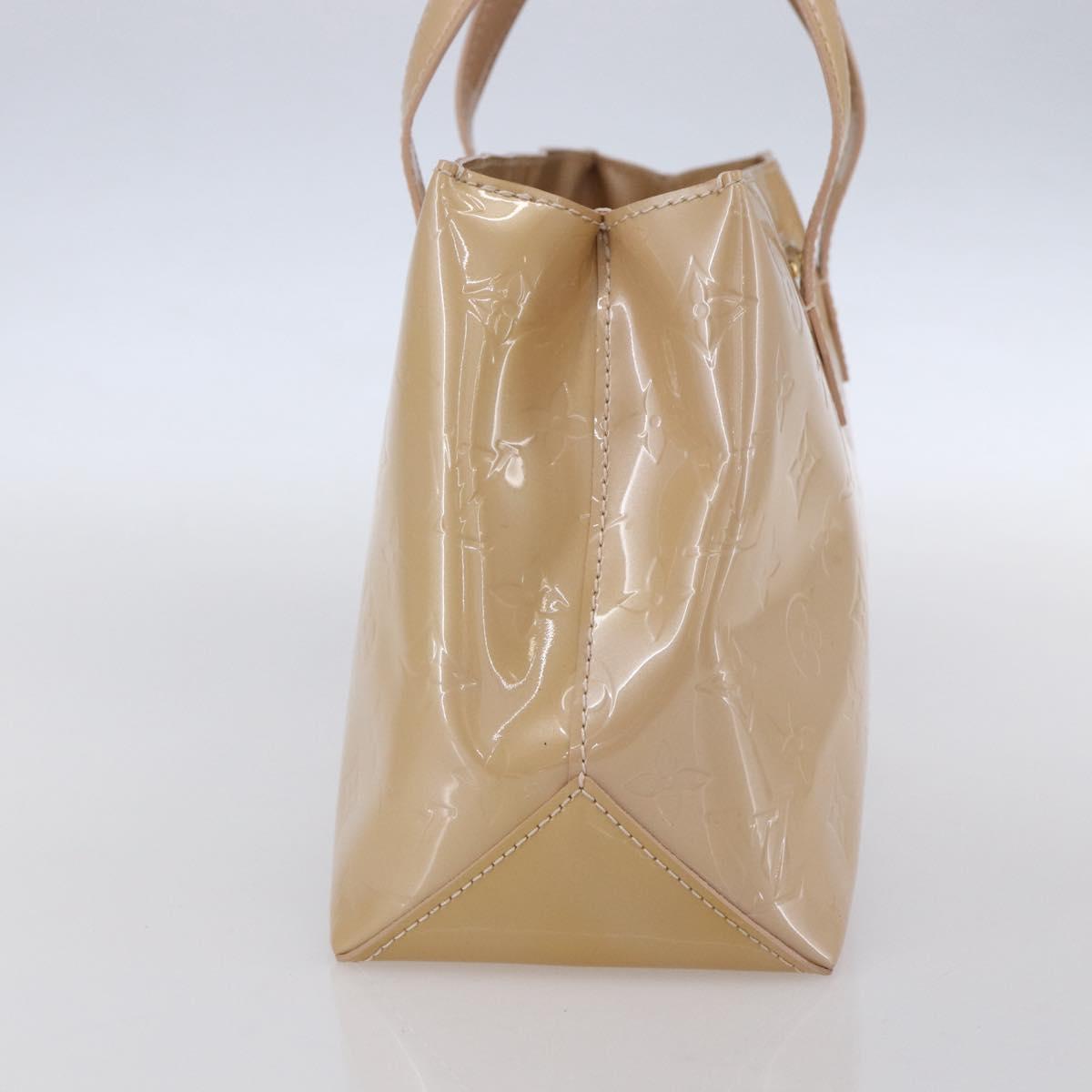 LOUIS VUITTON Vernis Wilshire PM Hand Bag Rose Flow Lantern M91642 Auth 153524