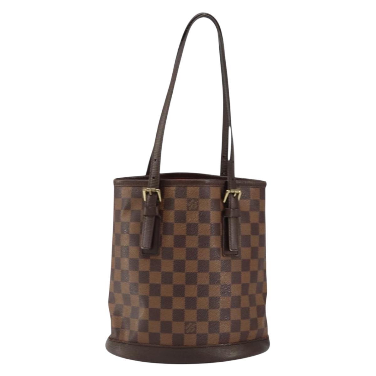 LOUIS VUITTON Damier Ebene Marais Shoulder Bag N42240 LV Auth 153525
