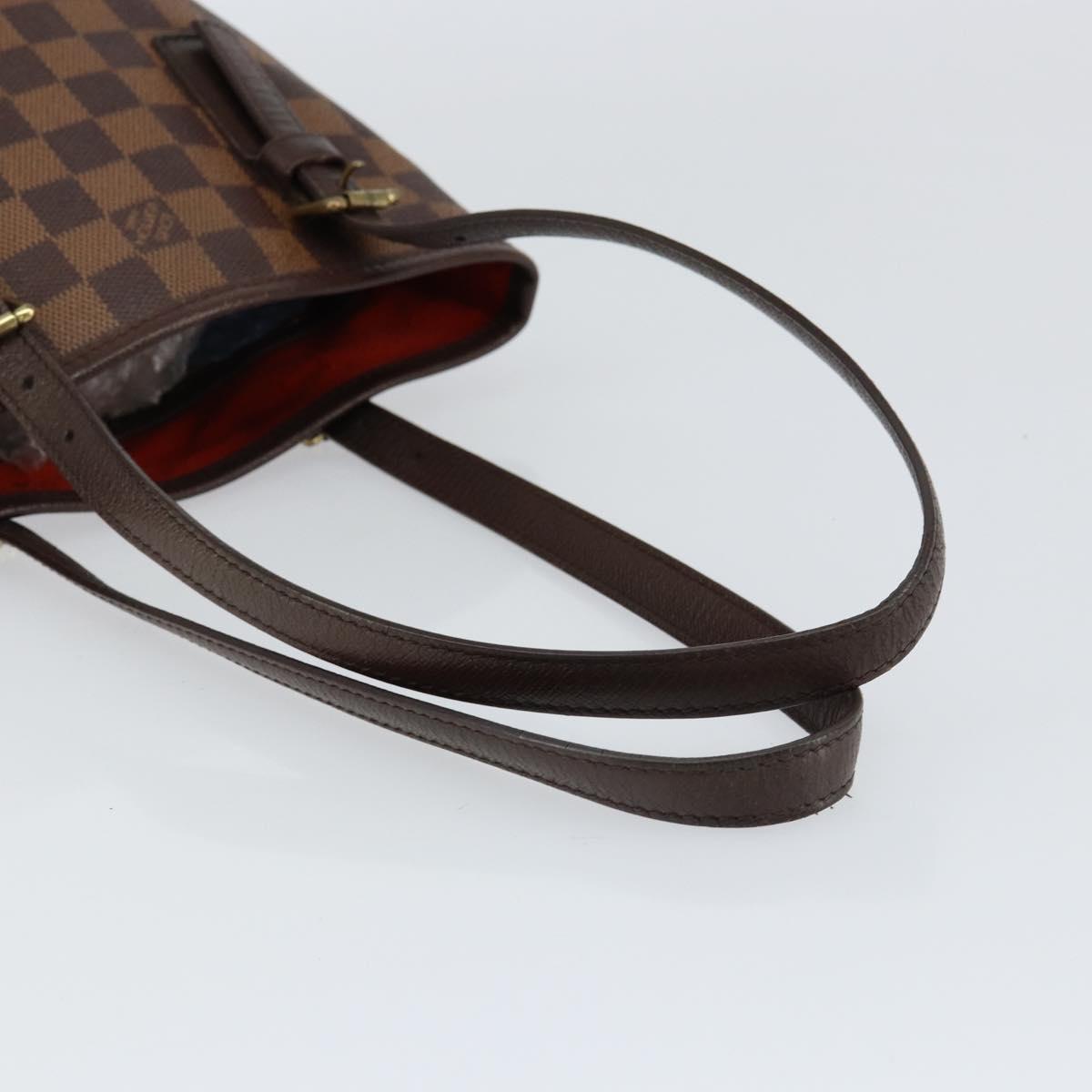 LOUIS VUITTON Damier Ebene Marais Shoulder Bag N42240 LV Auth 153525