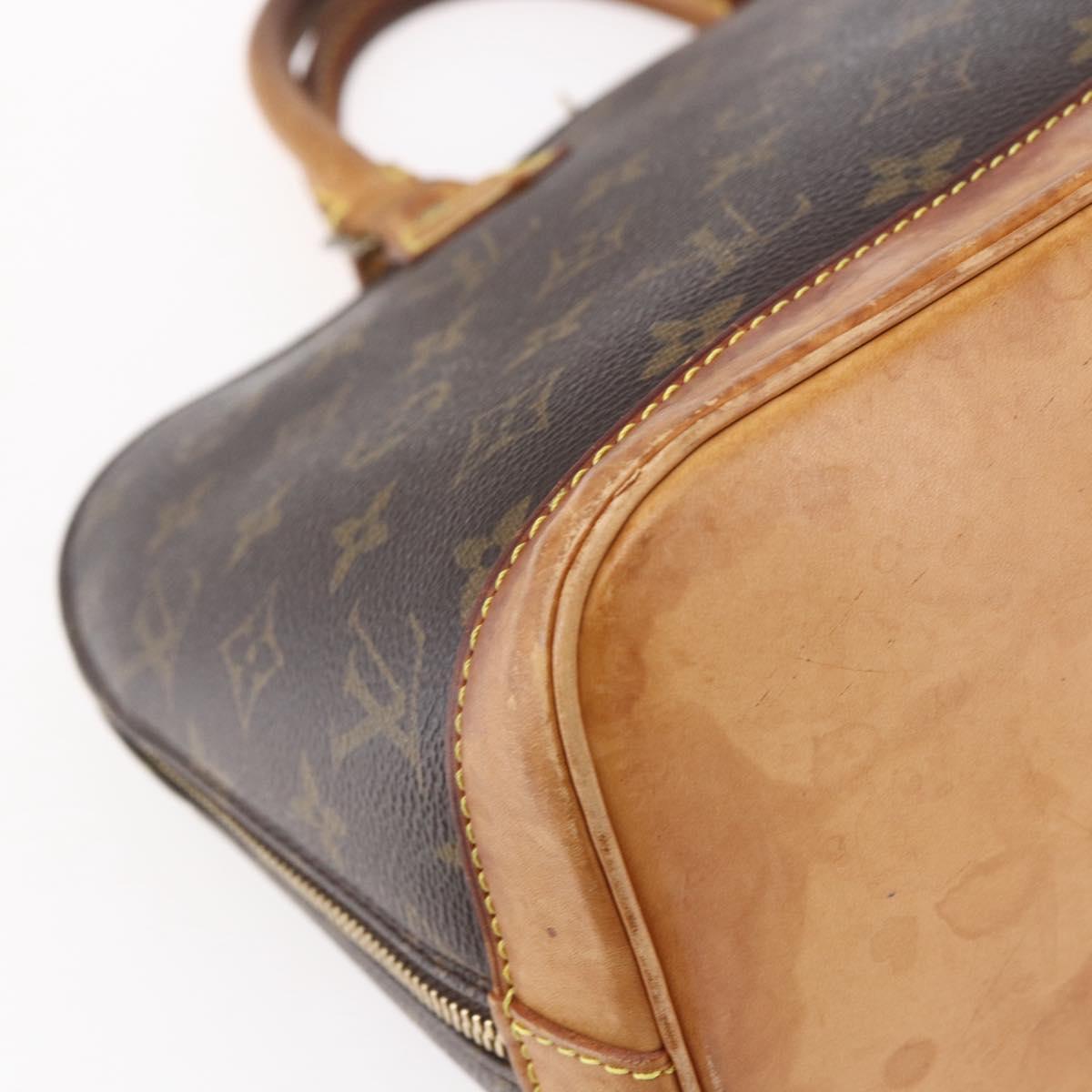 LOUIS VUITTON Monogram Alma Hand Bag M51130 LV Auth 153527