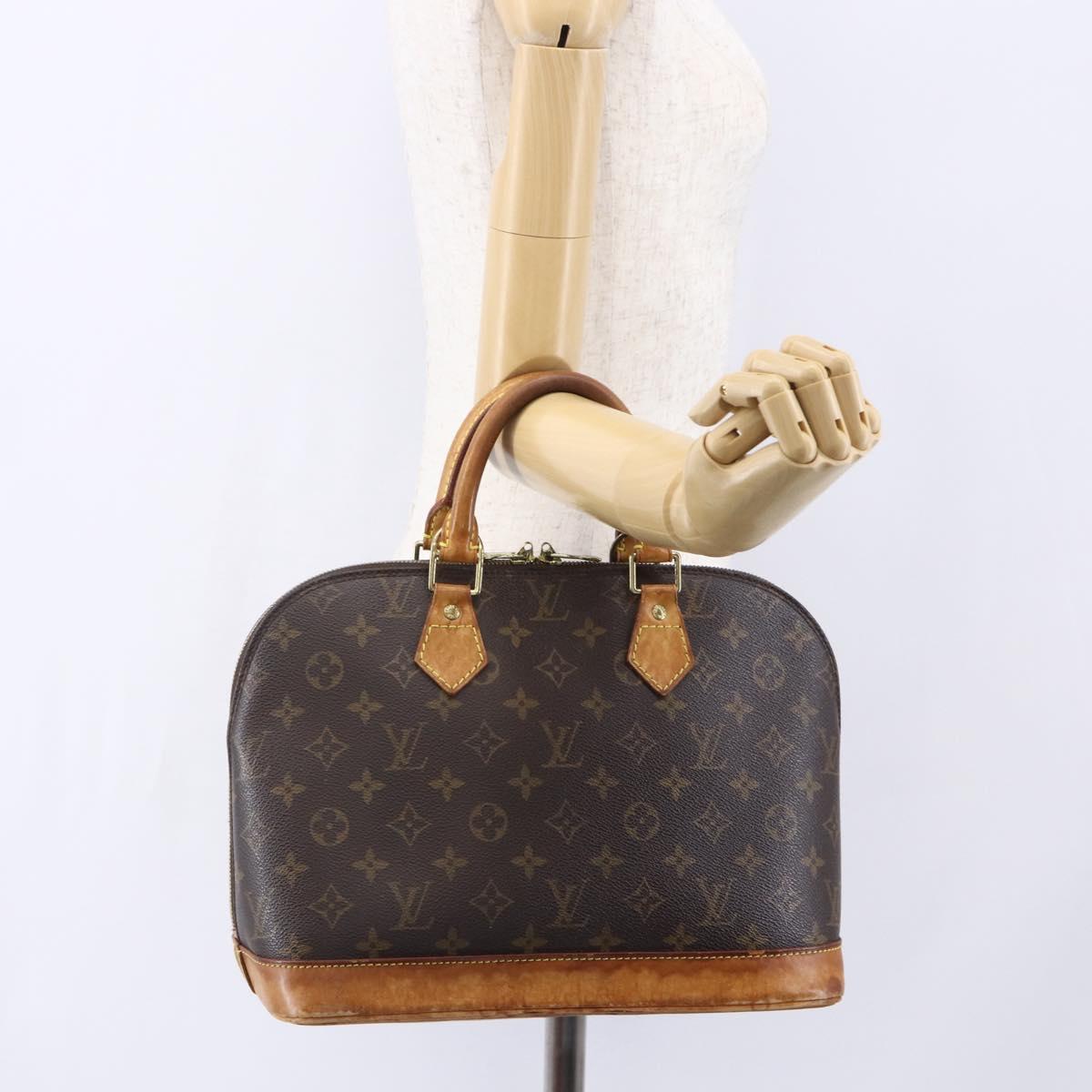 LOUIS VUITTON Monogram Alma Hand Bag M51130 LV Auth 153527