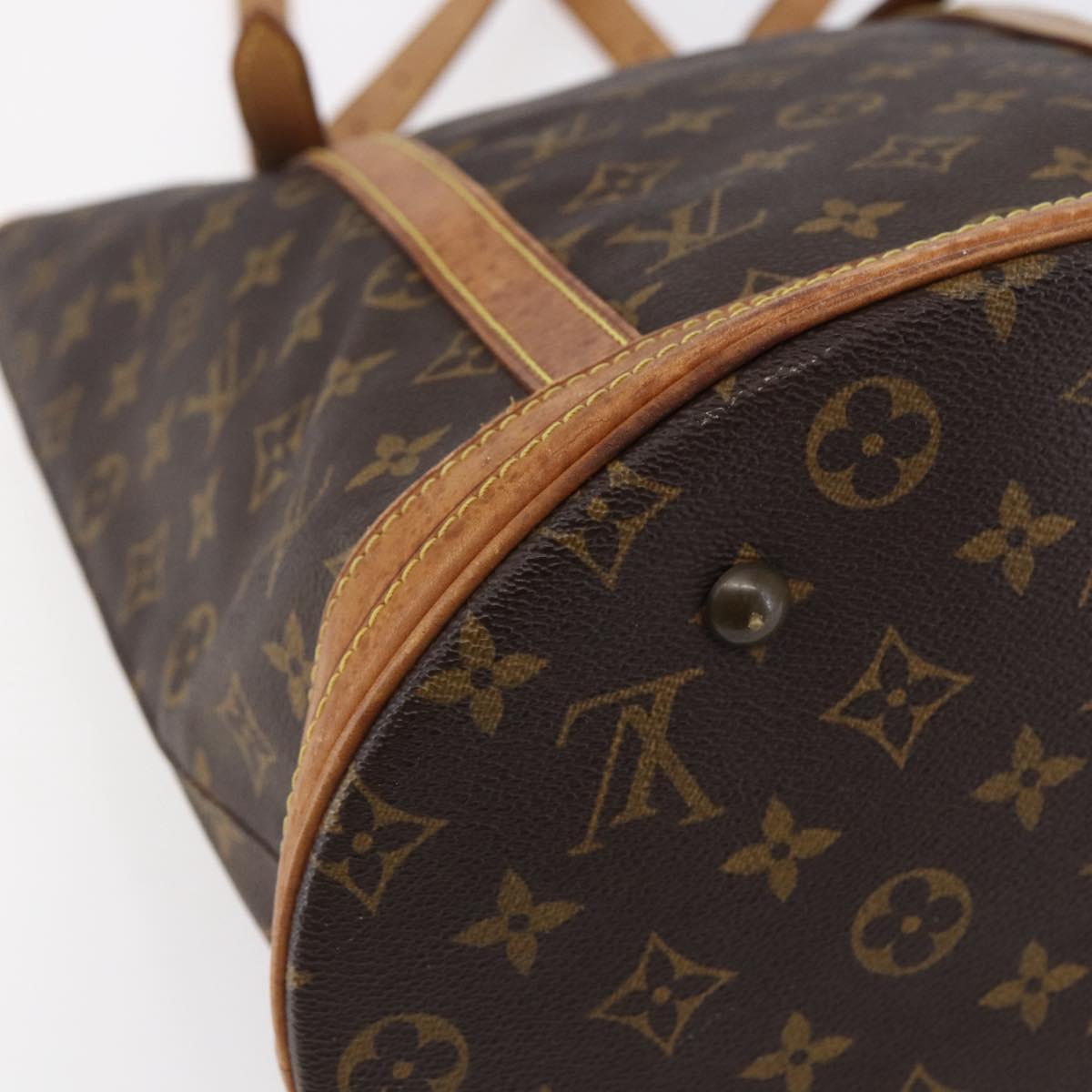 LOUIS VUITTON Monogram Bucket GM Shoulder Bag M42236 LV Auth 153529