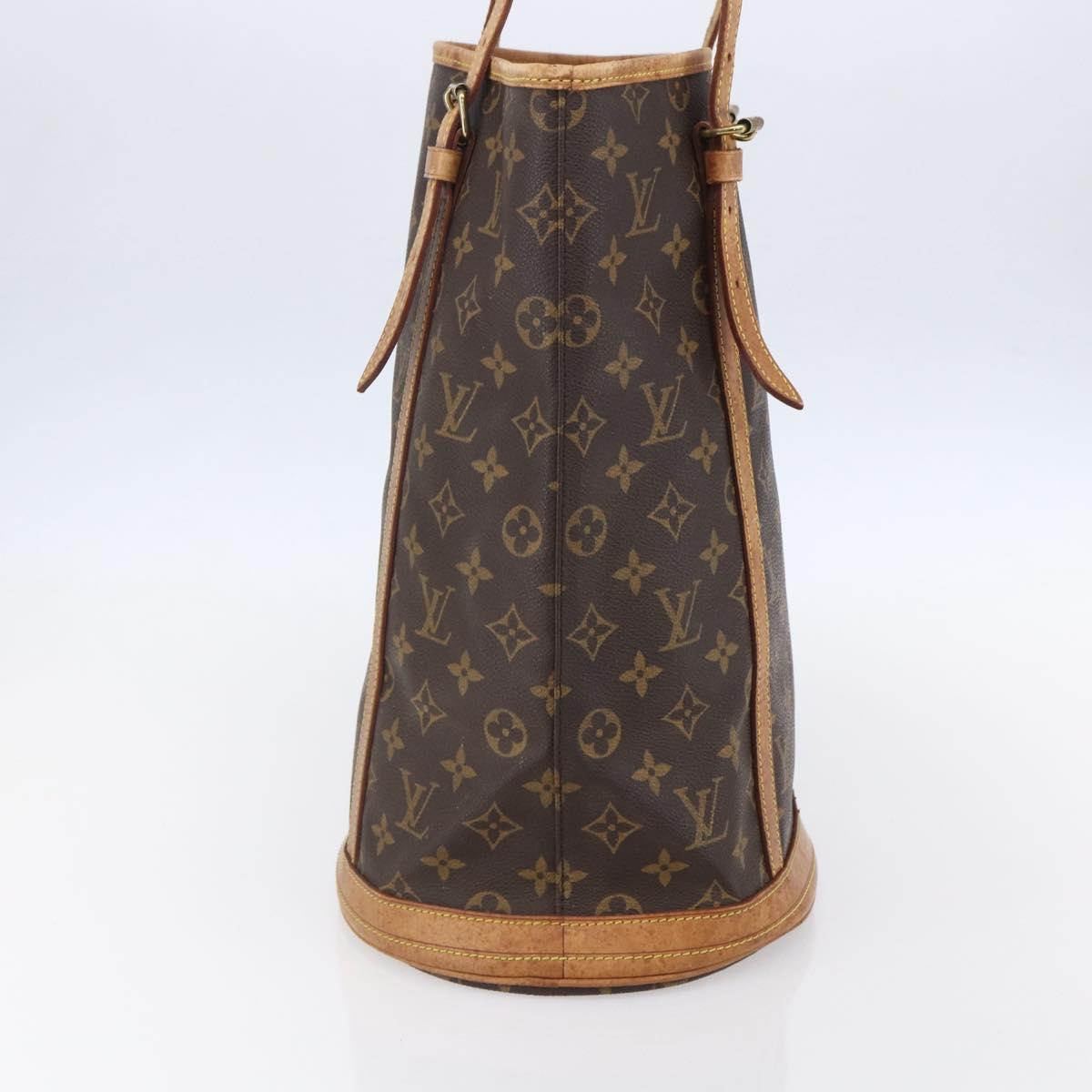LOUIS VUITTON Monogram Bucket GM Shoulder Bag M42236 LV Auth 153529