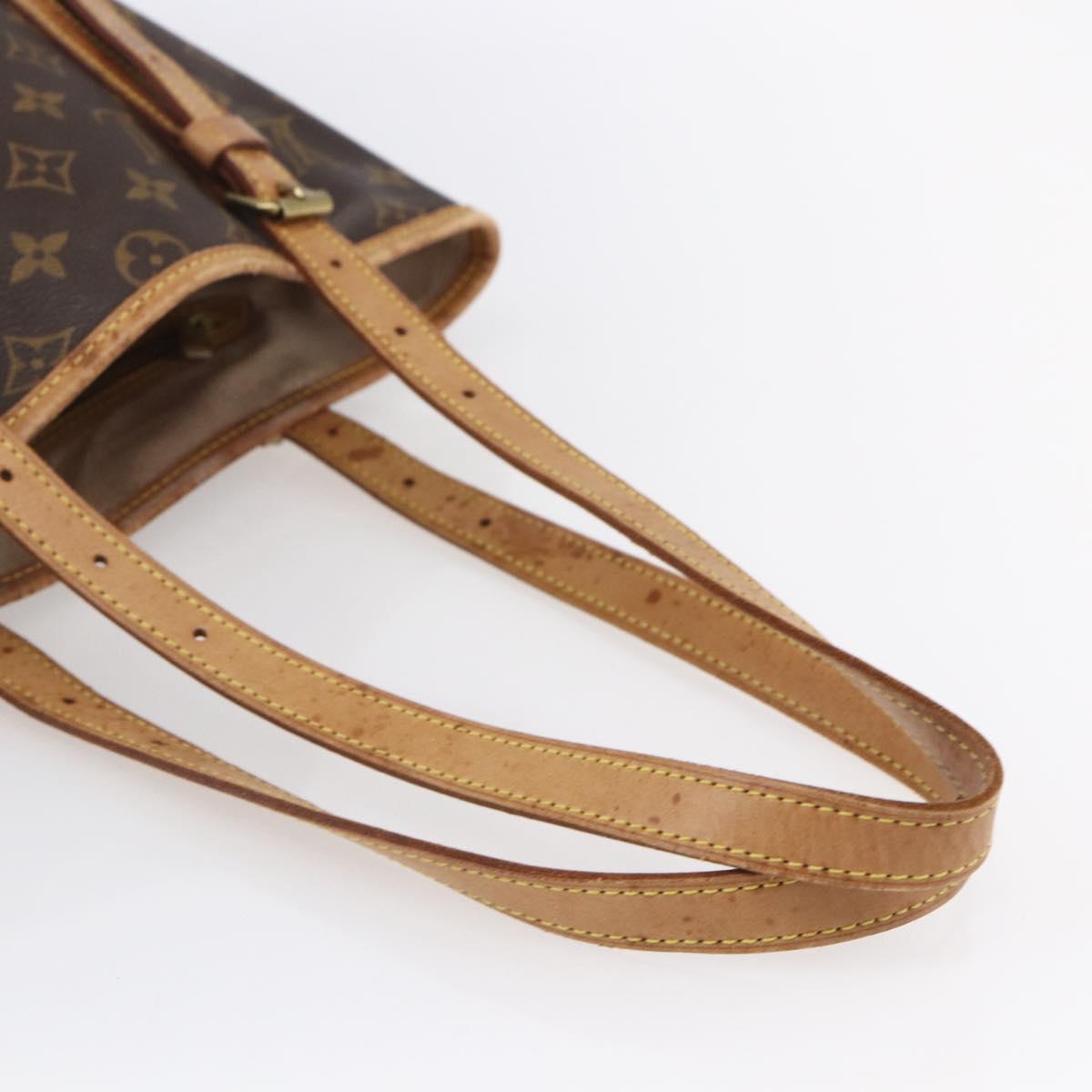 LOUIS VUITTON Monogram Bucket GM Shoulder Bag M42236 LV Auth 153529