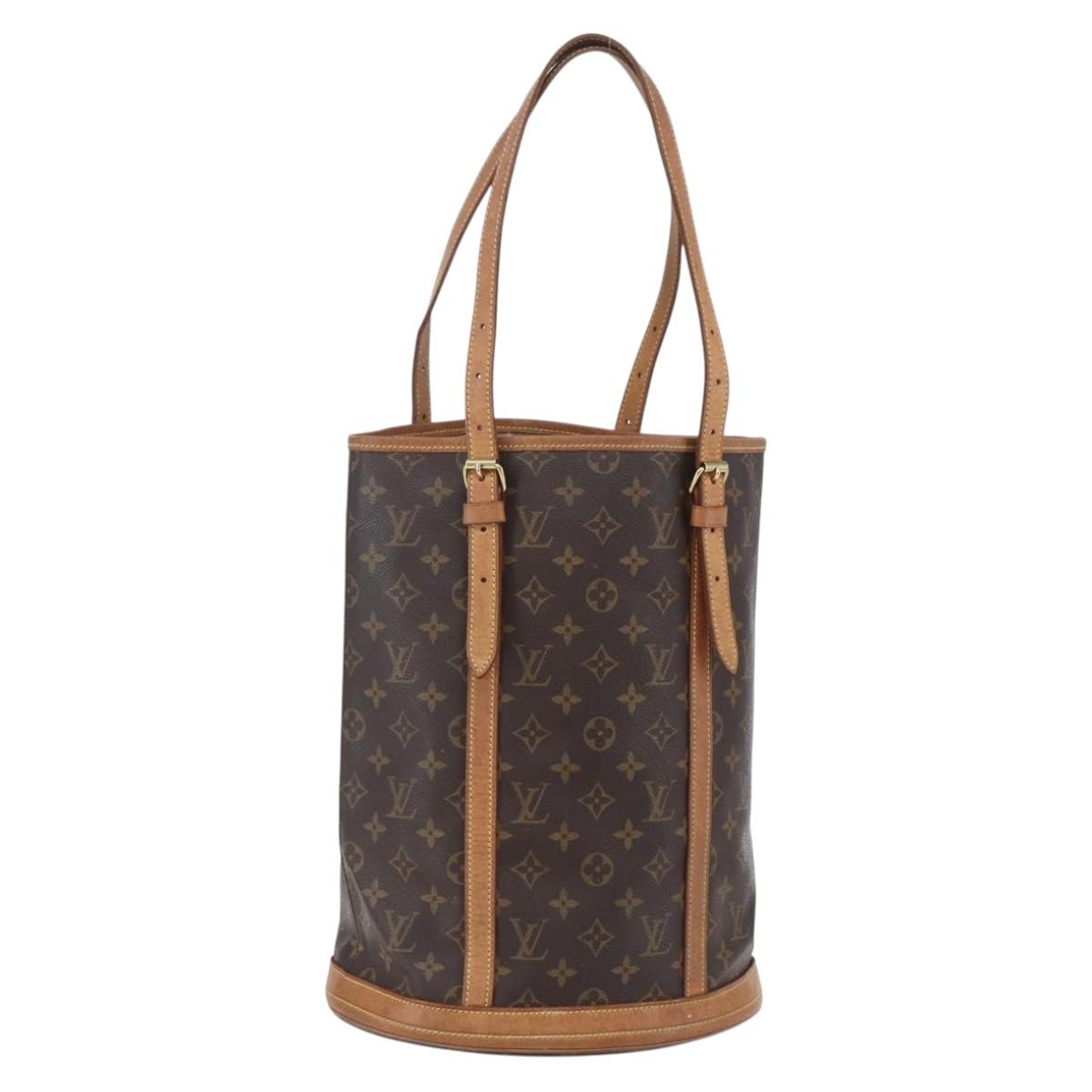 LOUIS VUITTON Monogram Bucket GM Shoulder Bag M42236 LV Auth 153530