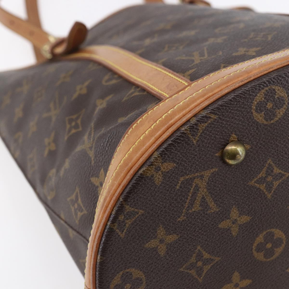 LOUIS VUITTON Monogram Bucket GM Shoulder Bag M42236 LV Auth 153530