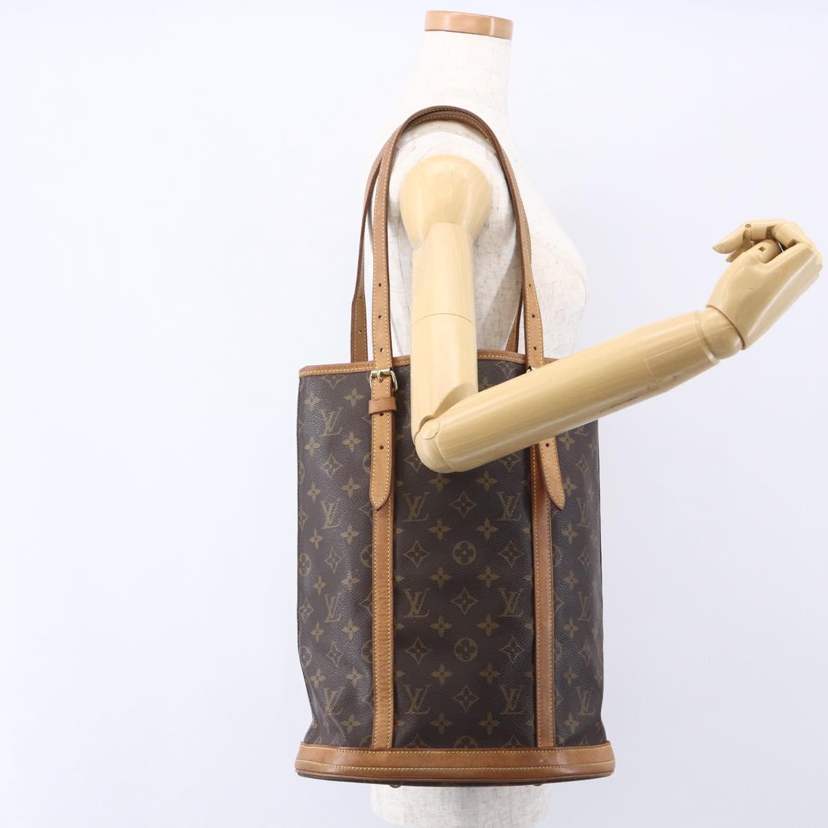 LOUIS VUITTON Monogram Bucket GM Shoulder Bag M42236 LV Auth 153530