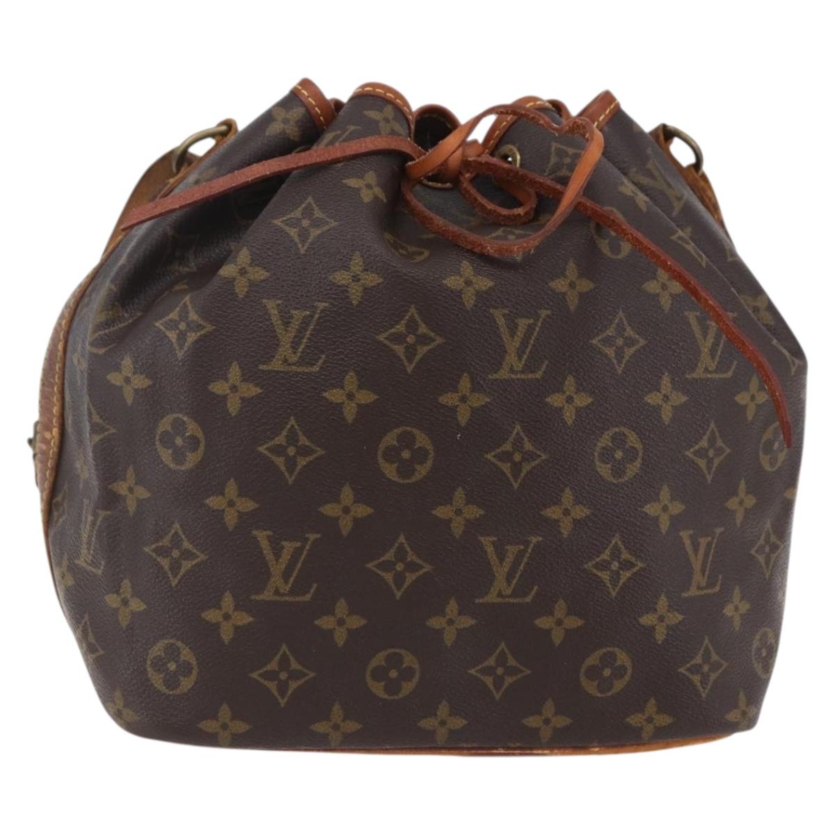 LOUIS VUITTON Monogram Petit Noe Shoulder Bag M42226 LV Auth 153532