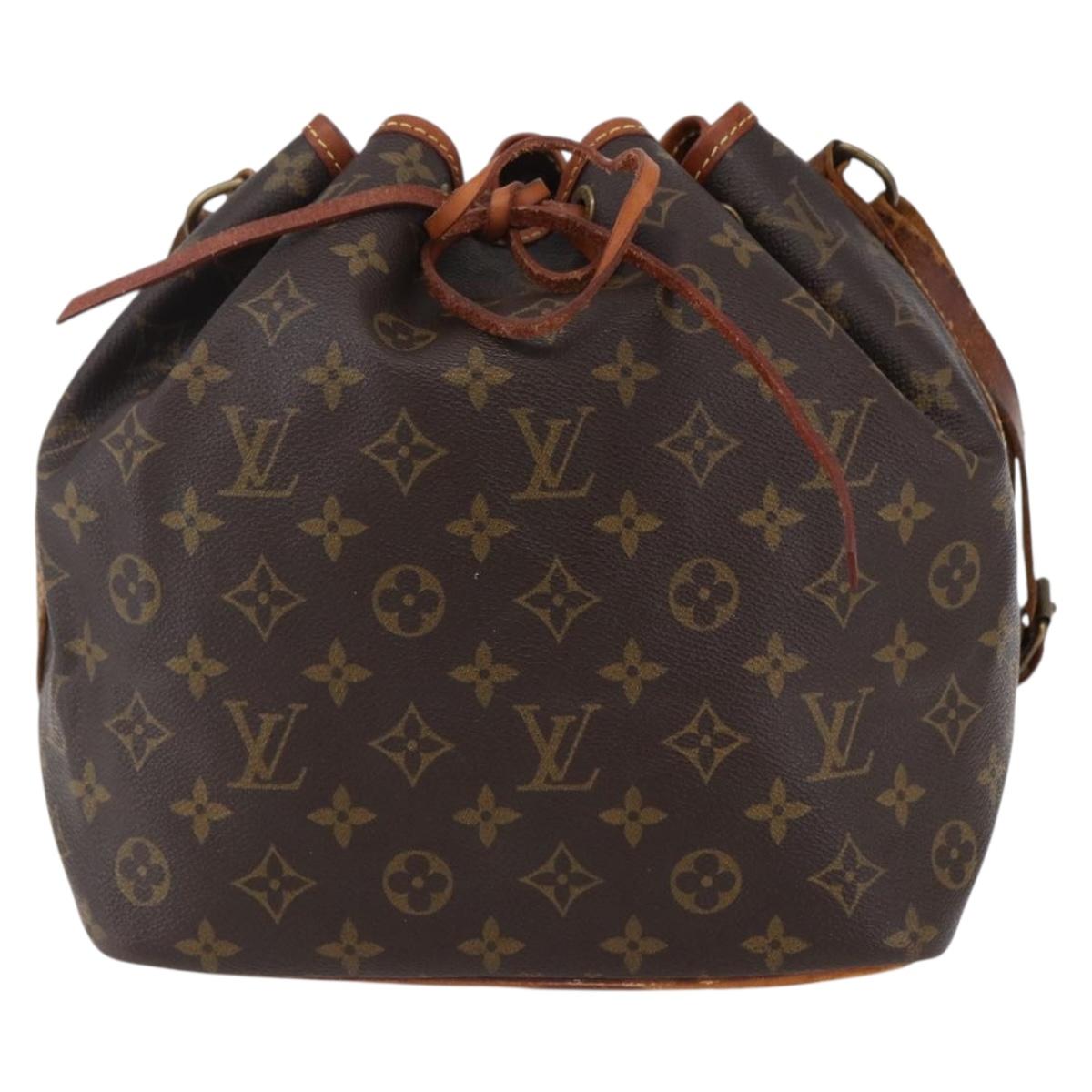 LOUIS VUITTON Monogram Petit Noe Shoulder Bag M42226 LV Auth 153532