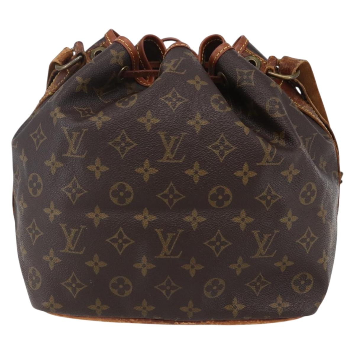 LOUIS VUITTON Monogram Petit Noe Shoulder Bag M42226 LV Auth 153532