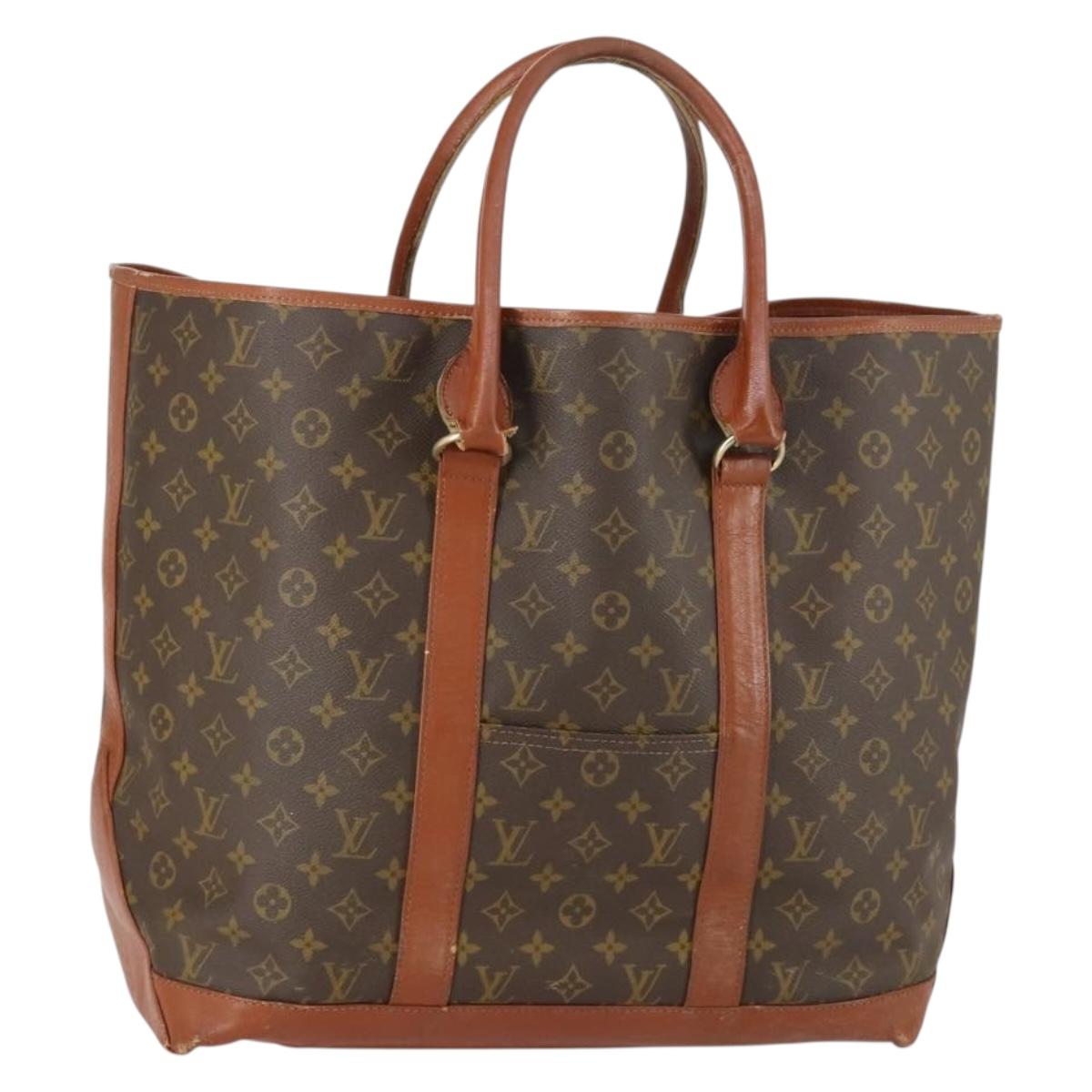 LOUIS VUITTON Monogram Sac Weekend GM Tote Bag M42420 LV Auth 153535