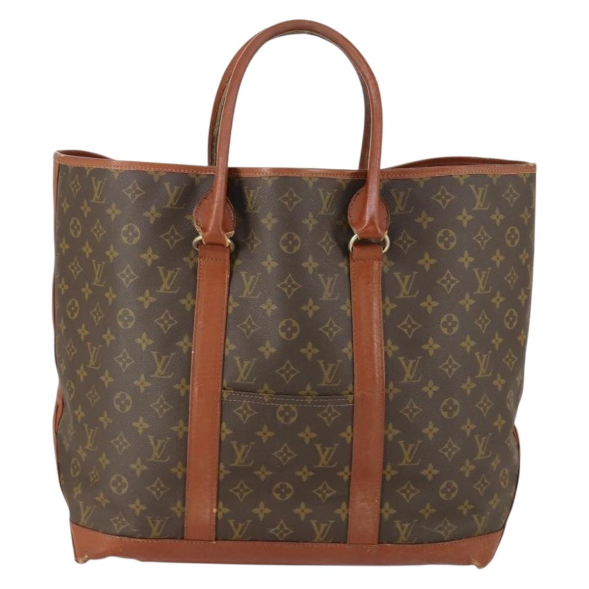LOUIS VUITTON Monogram Sac Weekend GM Tote Bag M42420 LV Auth 153535