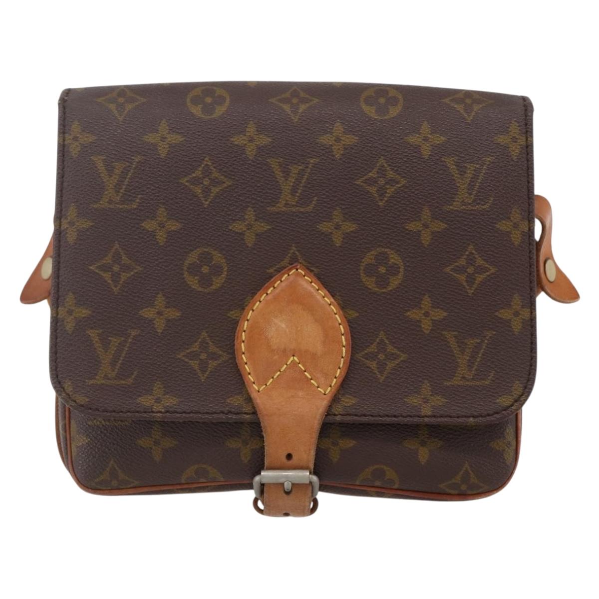 LOUIS VUITTON Monogram Cartouchiere MM Shoulder Bag M51253 LV Auth 153547