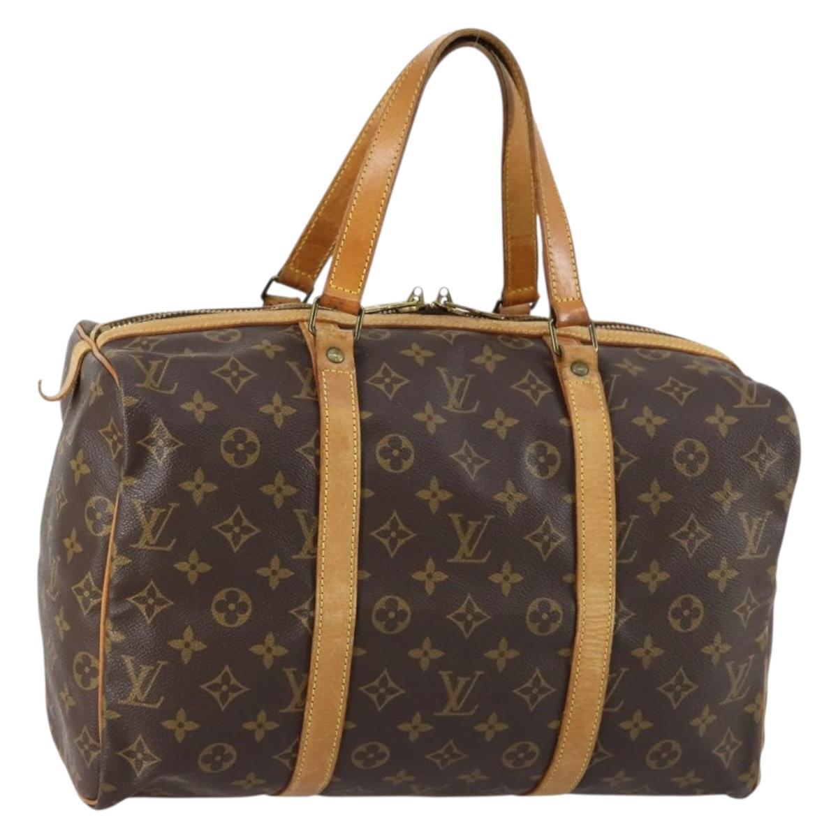 LOUIS VUITTON Monogram Sac Souple 35 Boston Bag M41626 LV Auth 153551