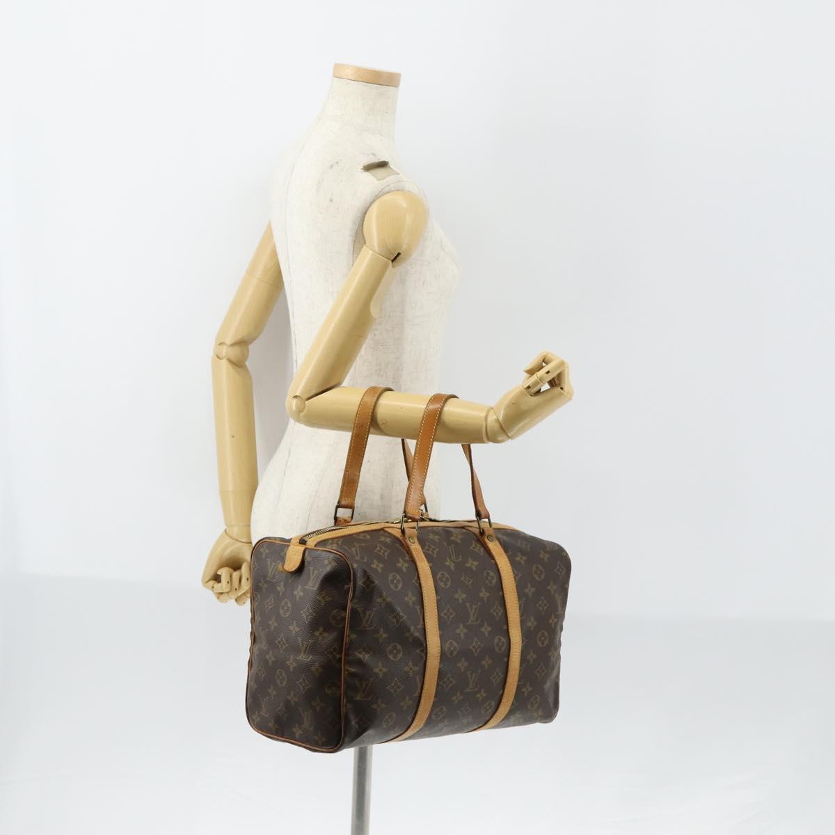 LOUIS VUITTON Monogram Sac Souple 35 Boston Bag M41626 LV Auth 153551