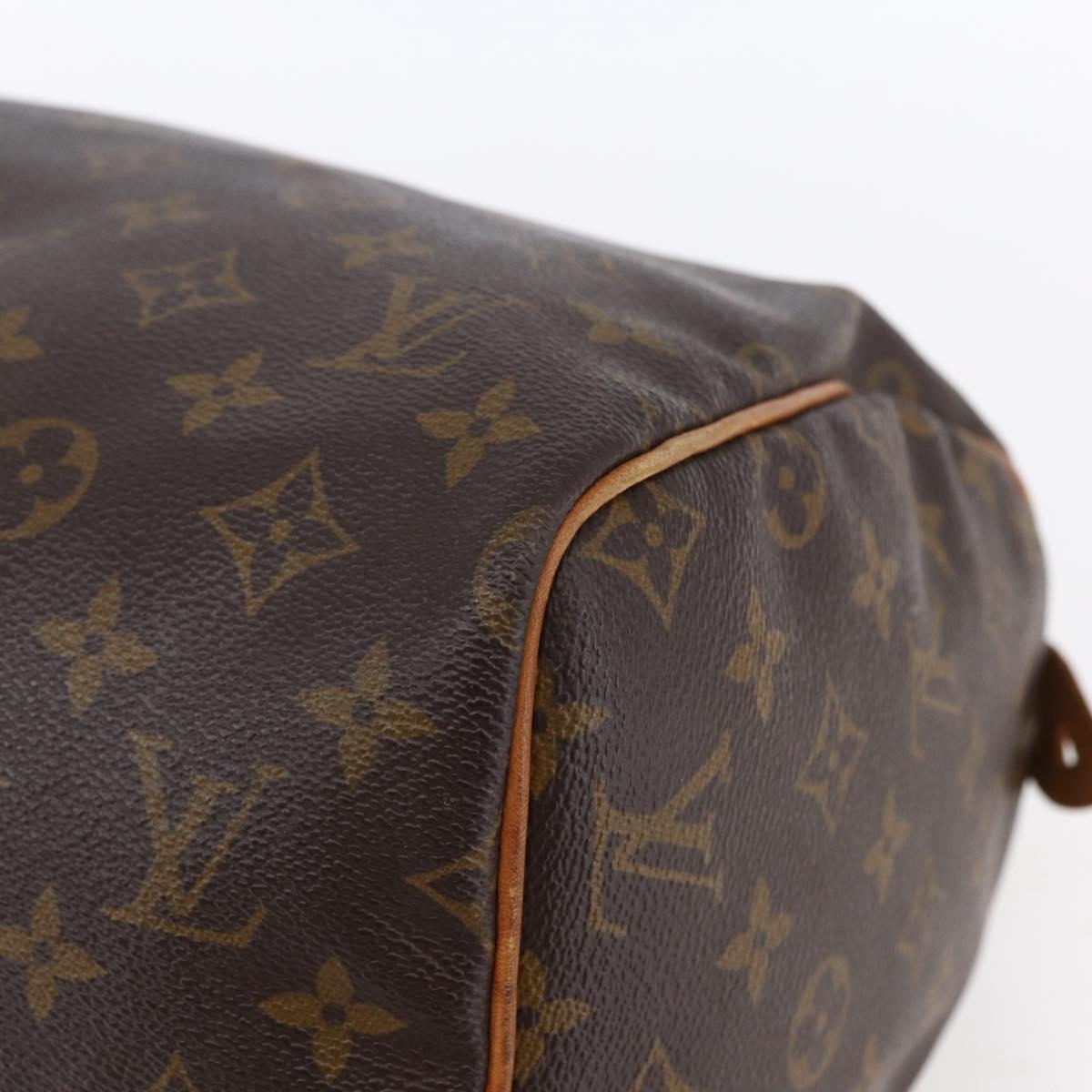 LOUIS VUITTON Monogram Speedy 30 Hand Bag M41526 LV Auth 153552