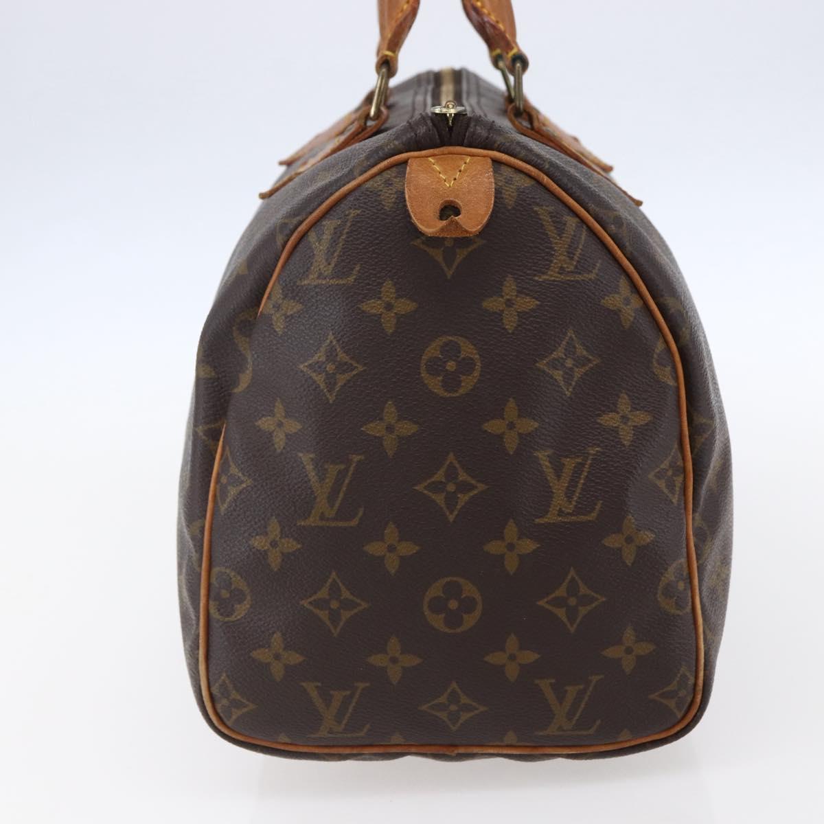 LOUIS VUITTON Monogram Speedy 30 Hand Bag M41526 LV Auth 153552