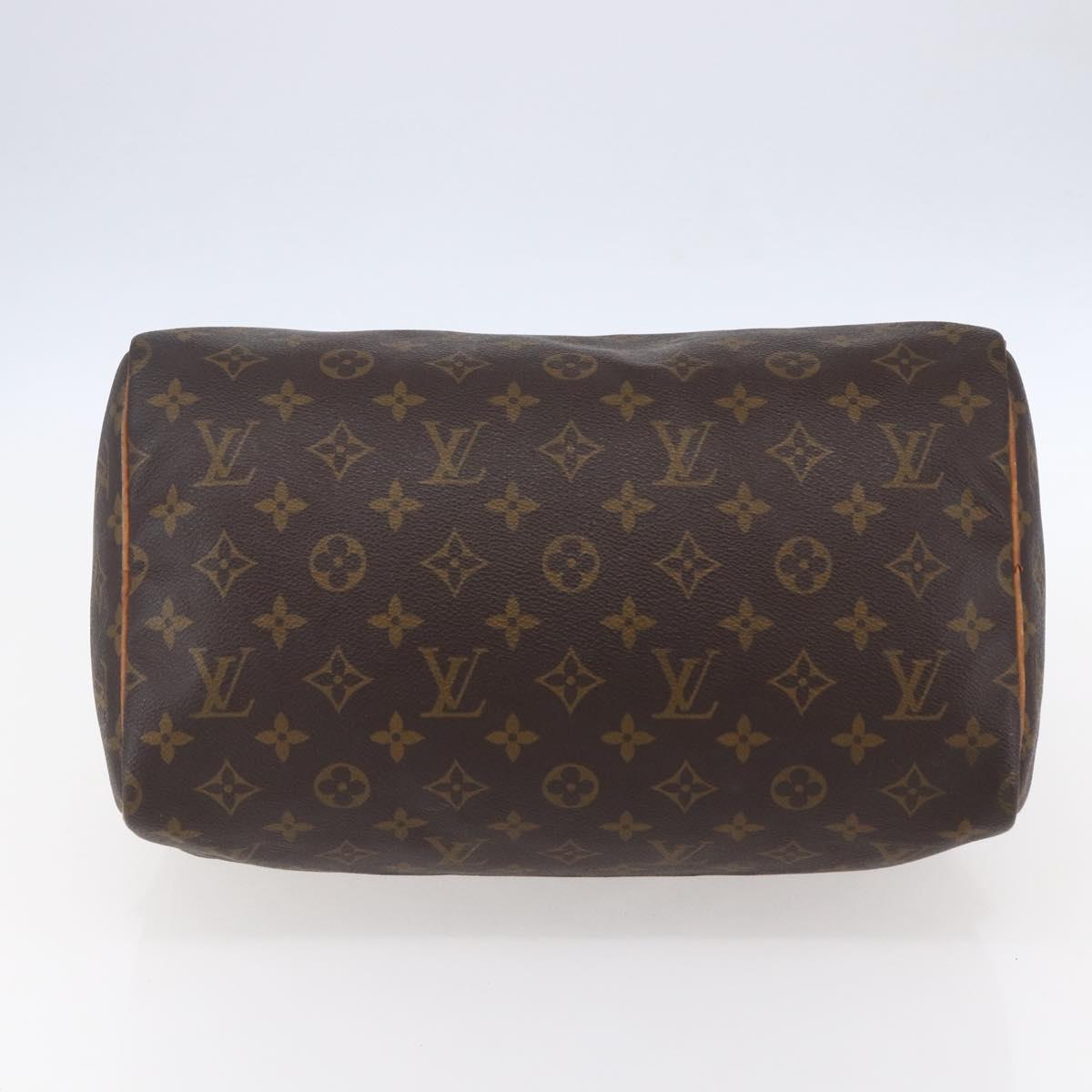 LOUIS VUITTON Monogram Speedy 30 Hand Bag M41526 LV Auth 153552