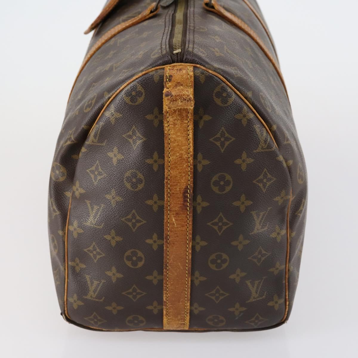 LOUIS VUITTON Monogram Keepall Bandouliere 50 Boston Bag M41416 LV Auth 153554