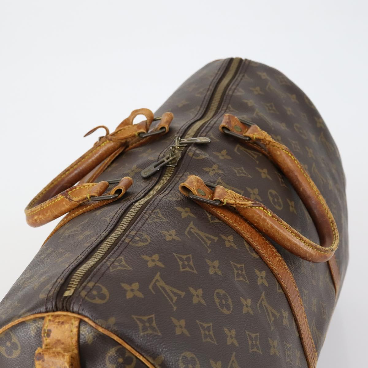 LOUIS VUITTON Monogram Keepall Bandouliere 50 Boston Bag M41416 LV Auth 153554
