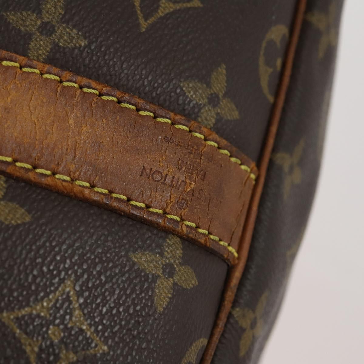 LOUIS VUITTON Monogram Keepall Bandouliere 60 Boston Bag M41412 LV Auth 153555