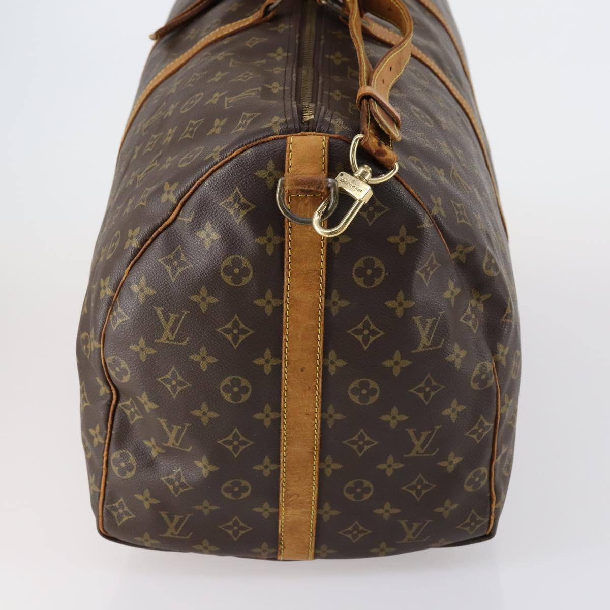 LOUIS VUITTON Monogram Keepall Bandouliere 60 Boston Bag M41412 LV Auth 153555