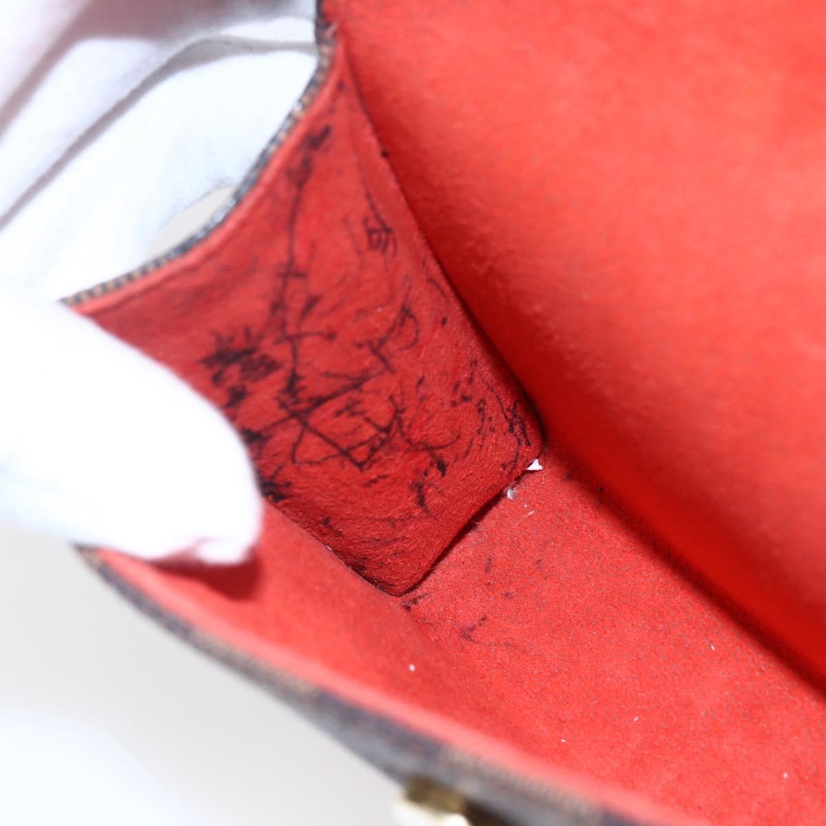 LOUIS VUITTON Damier Ebene Pochette Florentine Waist Bag N51856 LV Auth 153558