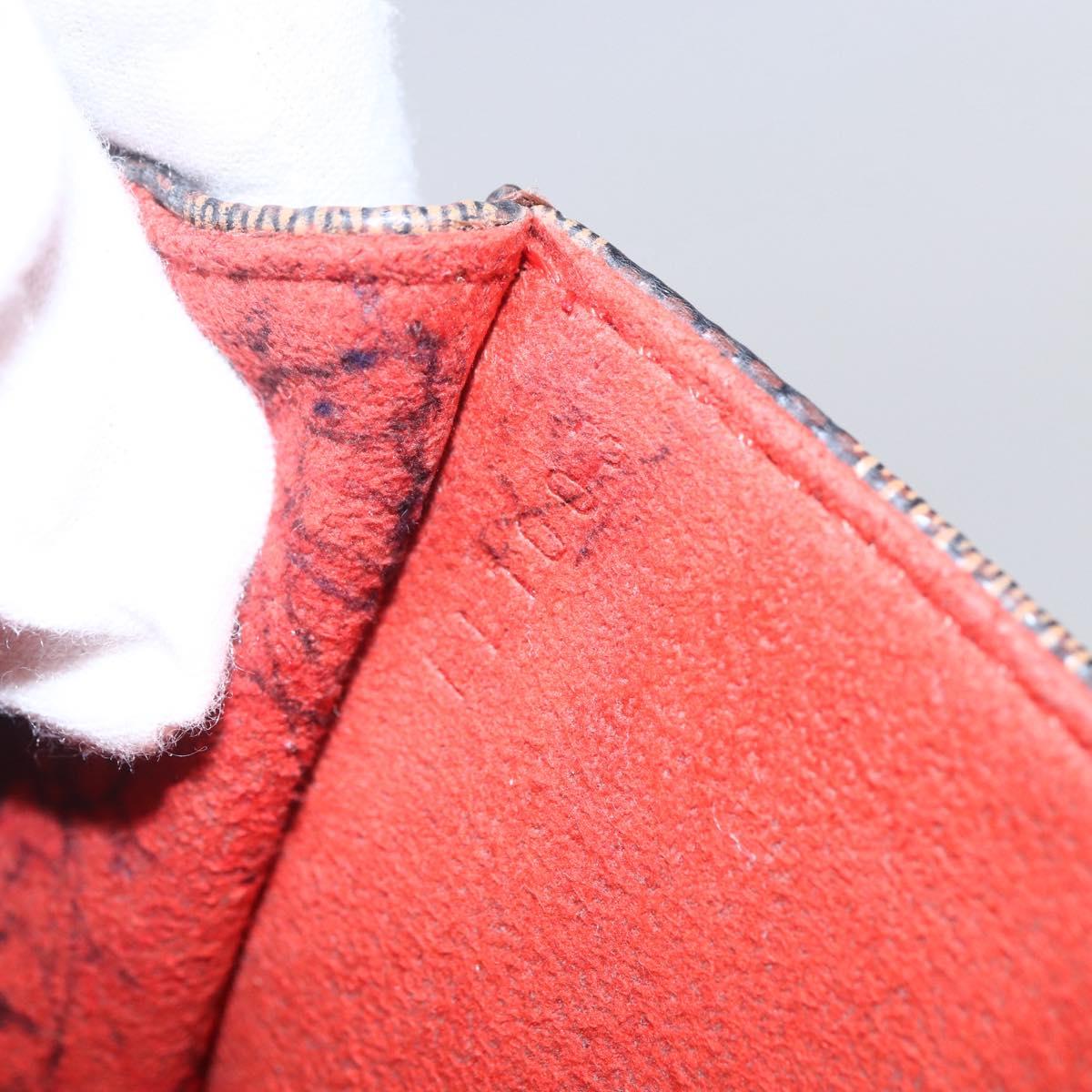 LOUIS VUITTON Damier Ebene Pochette Florentine Waist Bag N51856 LV Auth 153558