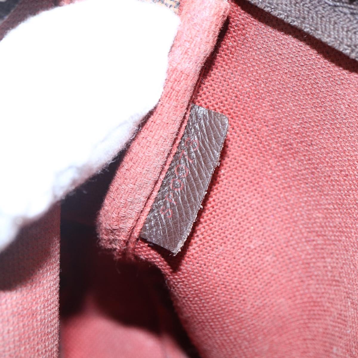 LOUIS VUITTON Damier Ebene Mini Pochette Accessoires Pouch N58009 LV Auth 153560