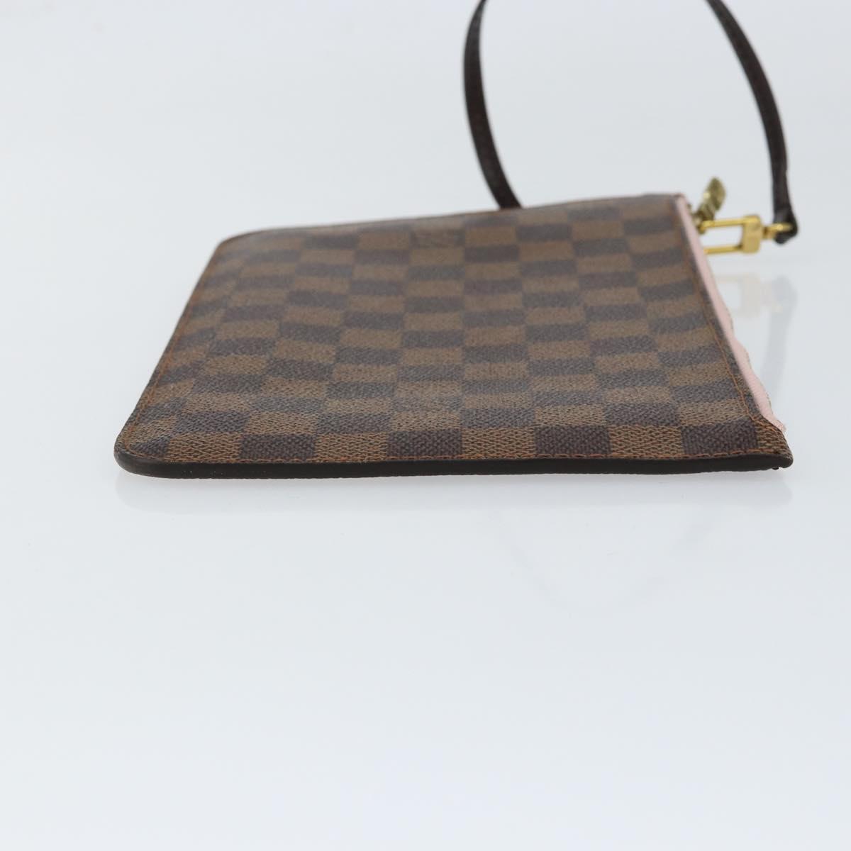 LOUIS VUITTON Damier Ebene Neverfull MM Pouch Accessory Pouch LV Auth 153561