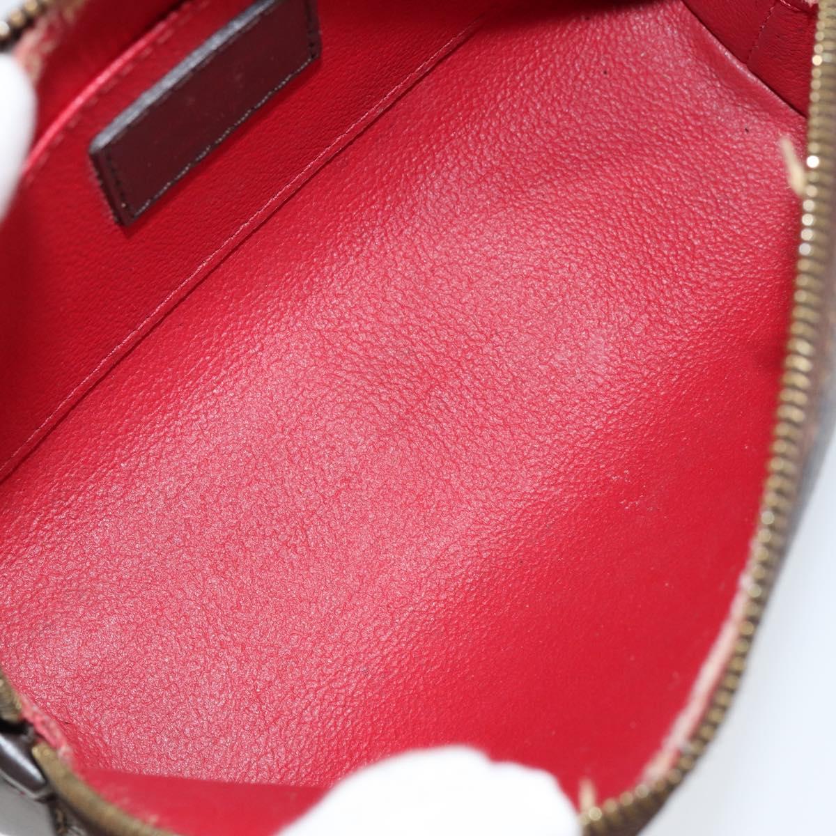 LOUIS VUITTON Damier Ebene Pochette Cosmetic PM Pouch N47516 LV Auth 153562