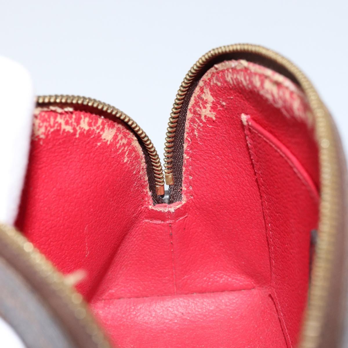 LOUIS VUITTON Damier Ebene Pochette Cosmetic PM Pouch N47516 LV Auth 153562