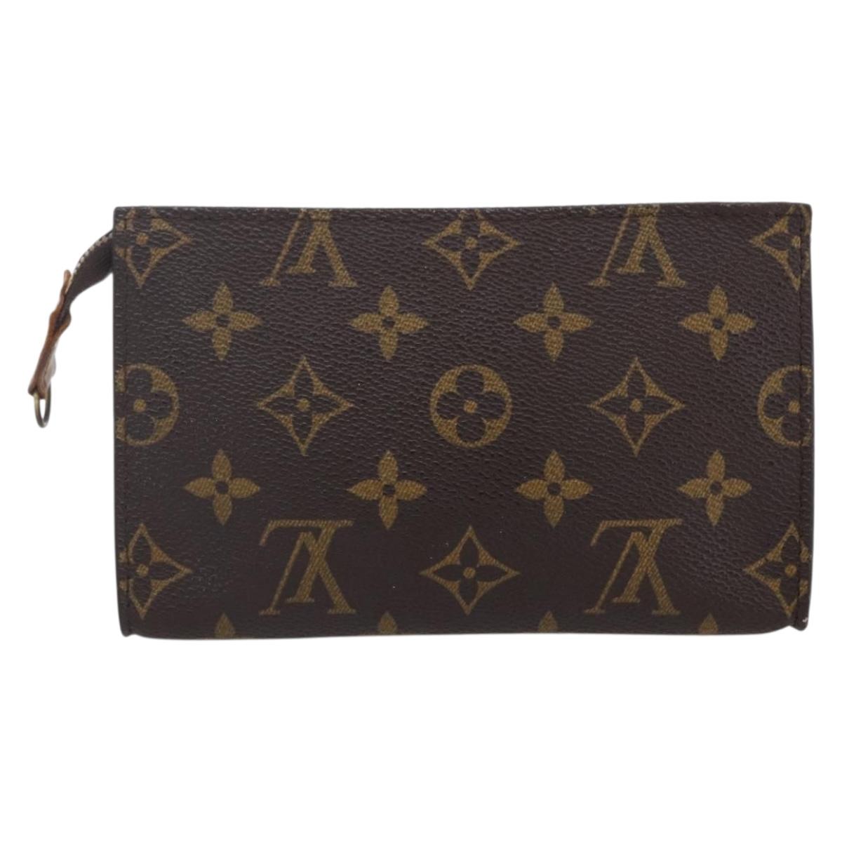 LOUIS VUITTON Monogram Bucket PM Accessory Pouch LV Auth 153565